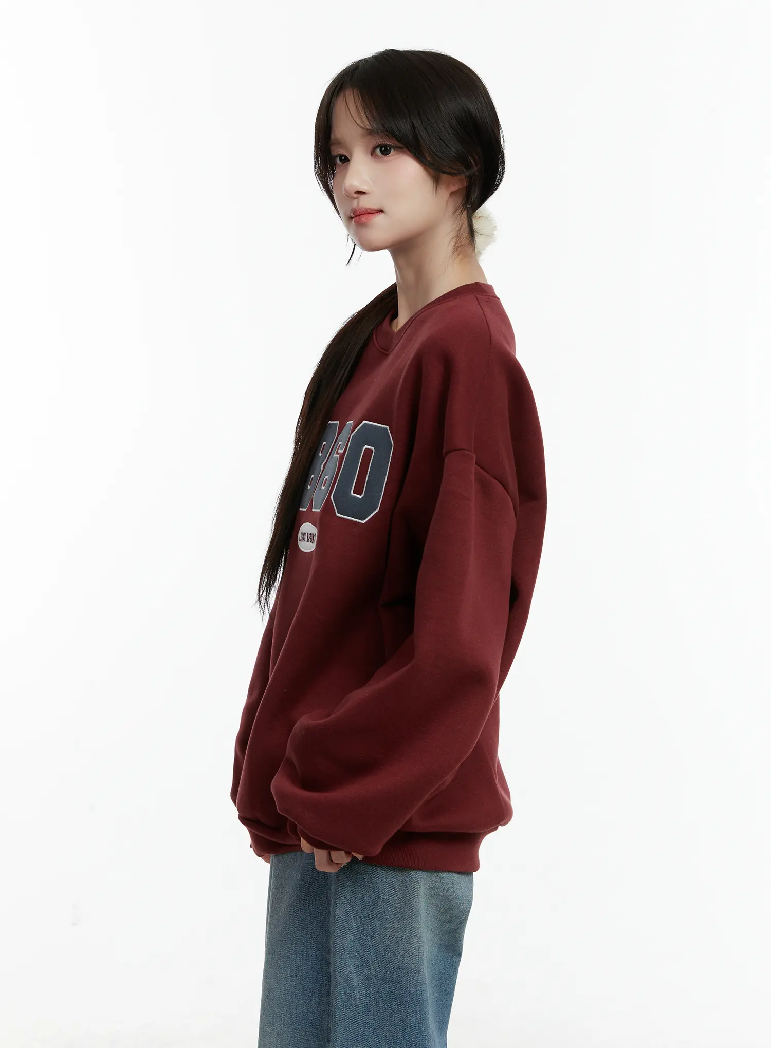 1860 Graphic Fleece-Lined Crewneck CD514 - Image 4