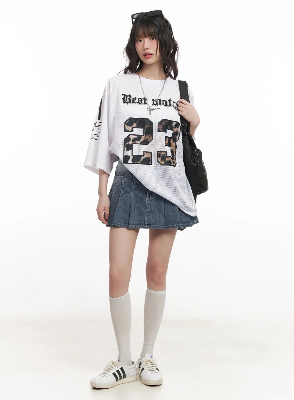 23 Oversized Leopard Graphic T-Shirt CM519 - Image 2