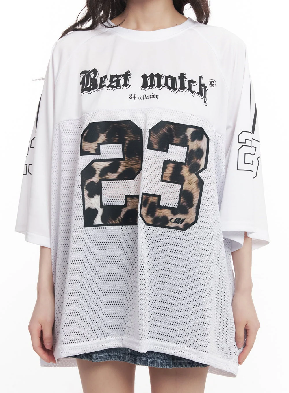 23 Oversized Leopard Graphic T-Shirt CM519 - Image 3