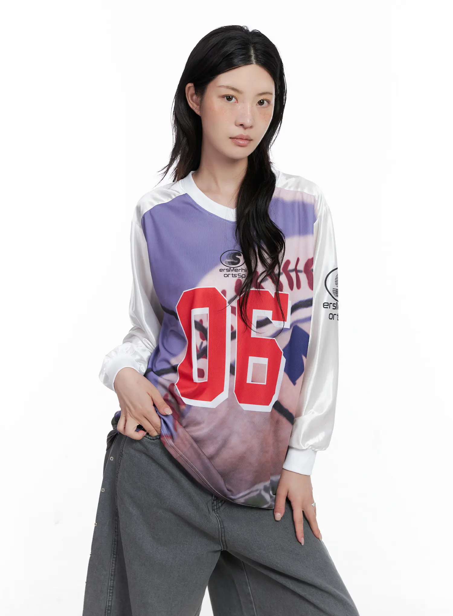 86 Oversized Graphic Long Sleeve CS526 - Image 11