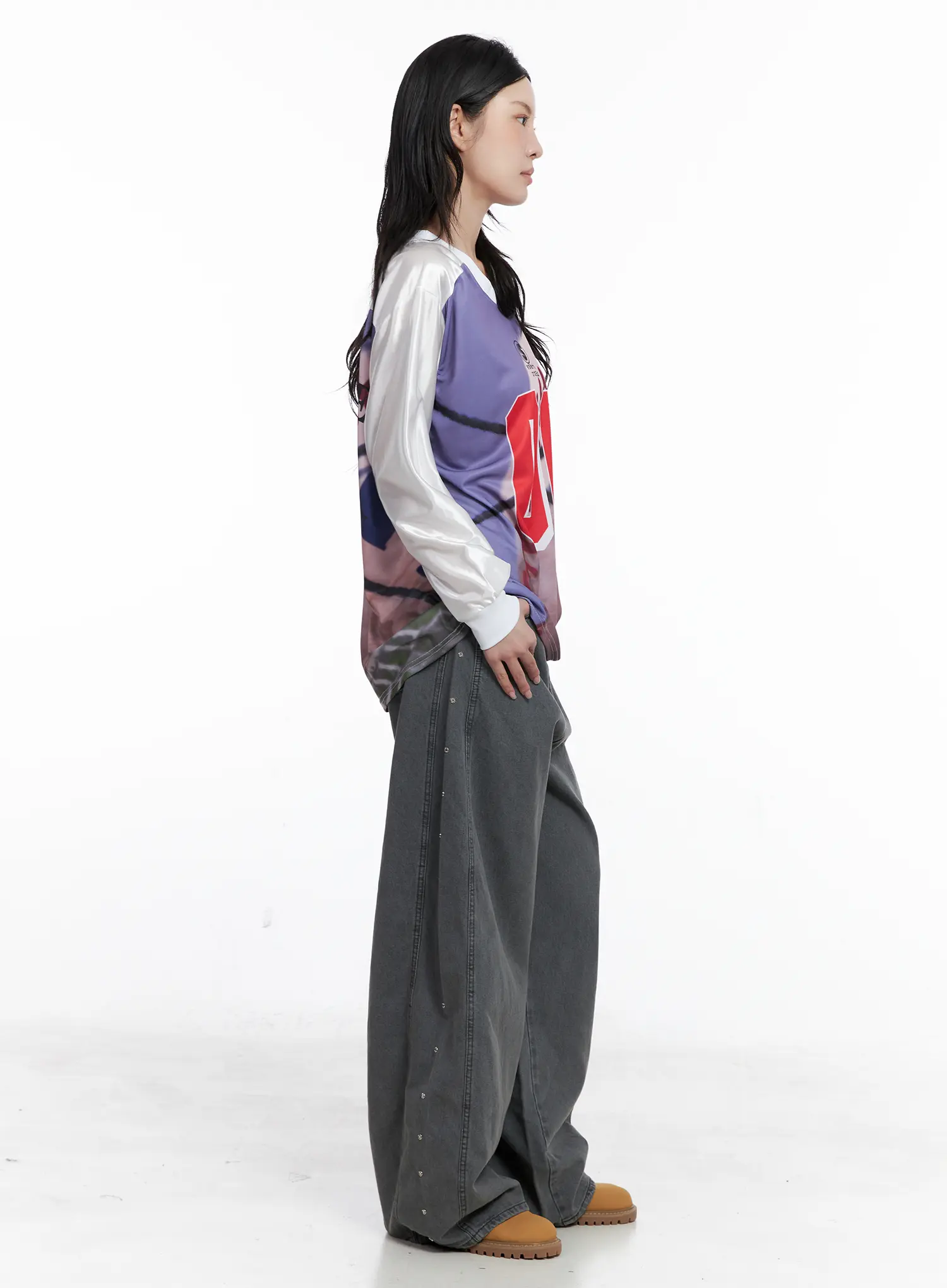 86 Oversized Graphic Long Sleeve CS526 - Image 3