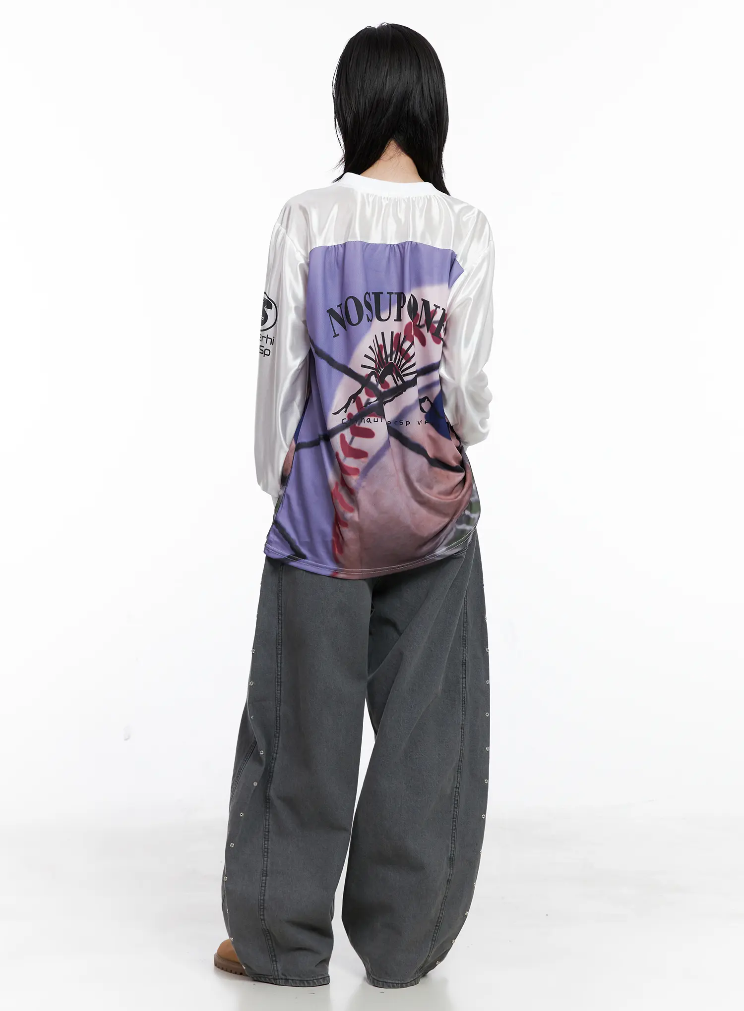 86 Oversized Graphic Long Sleeve CS526 - Image 4