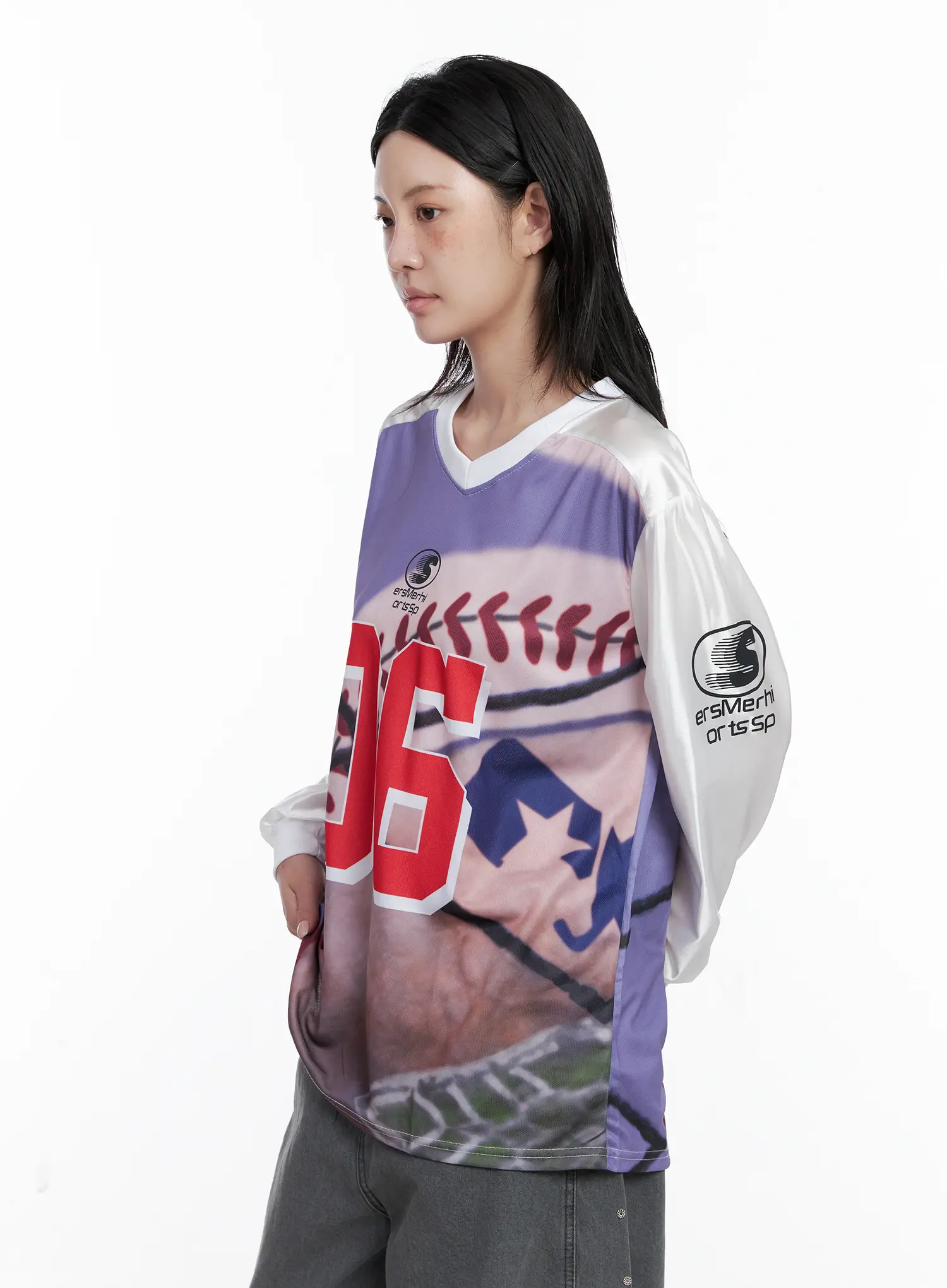86 Oversized Graphic Long Sleeve CS526 - Image 5