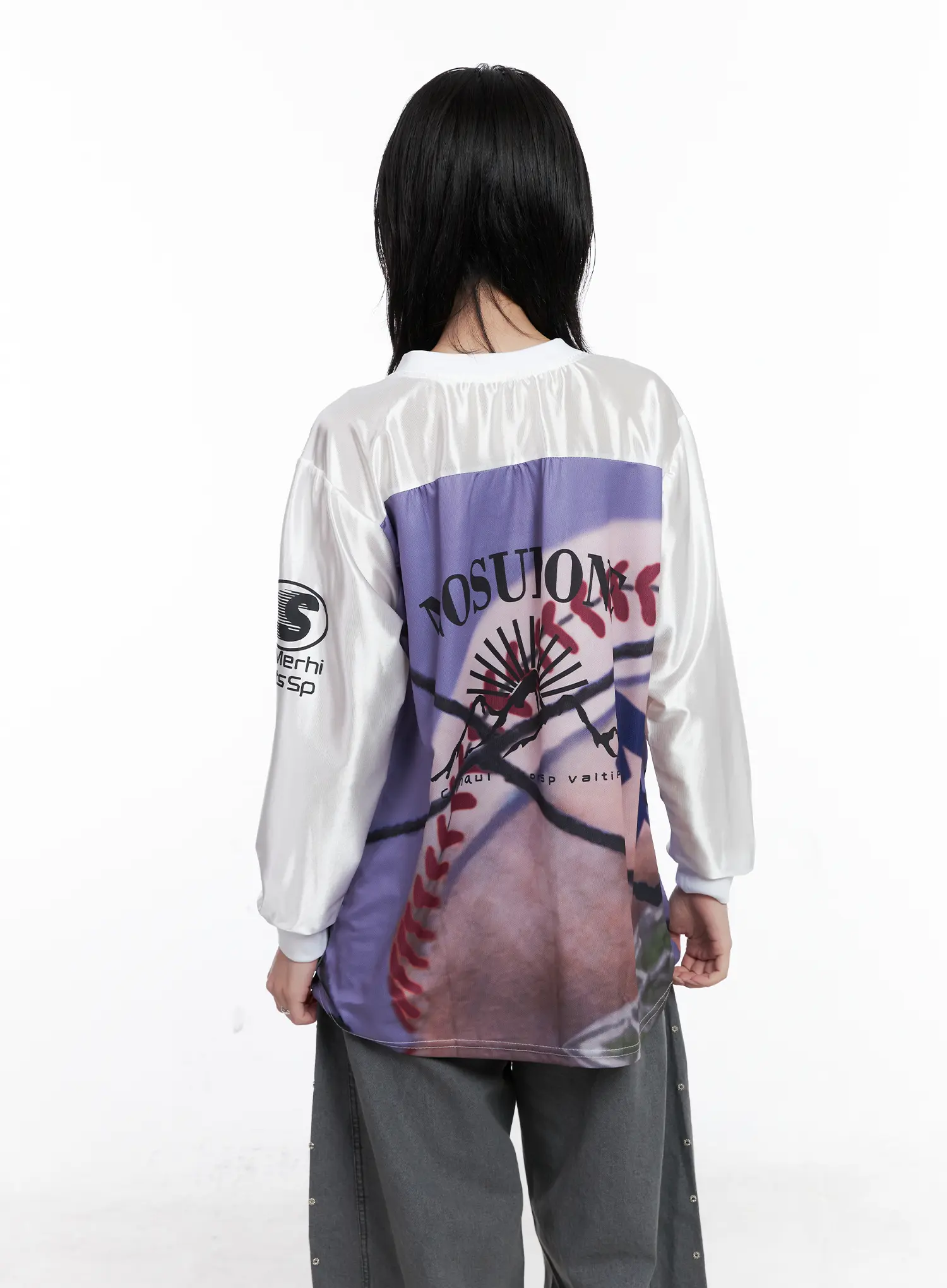 86 Oversized Graphic Long Sleeve CS526 - Image 6