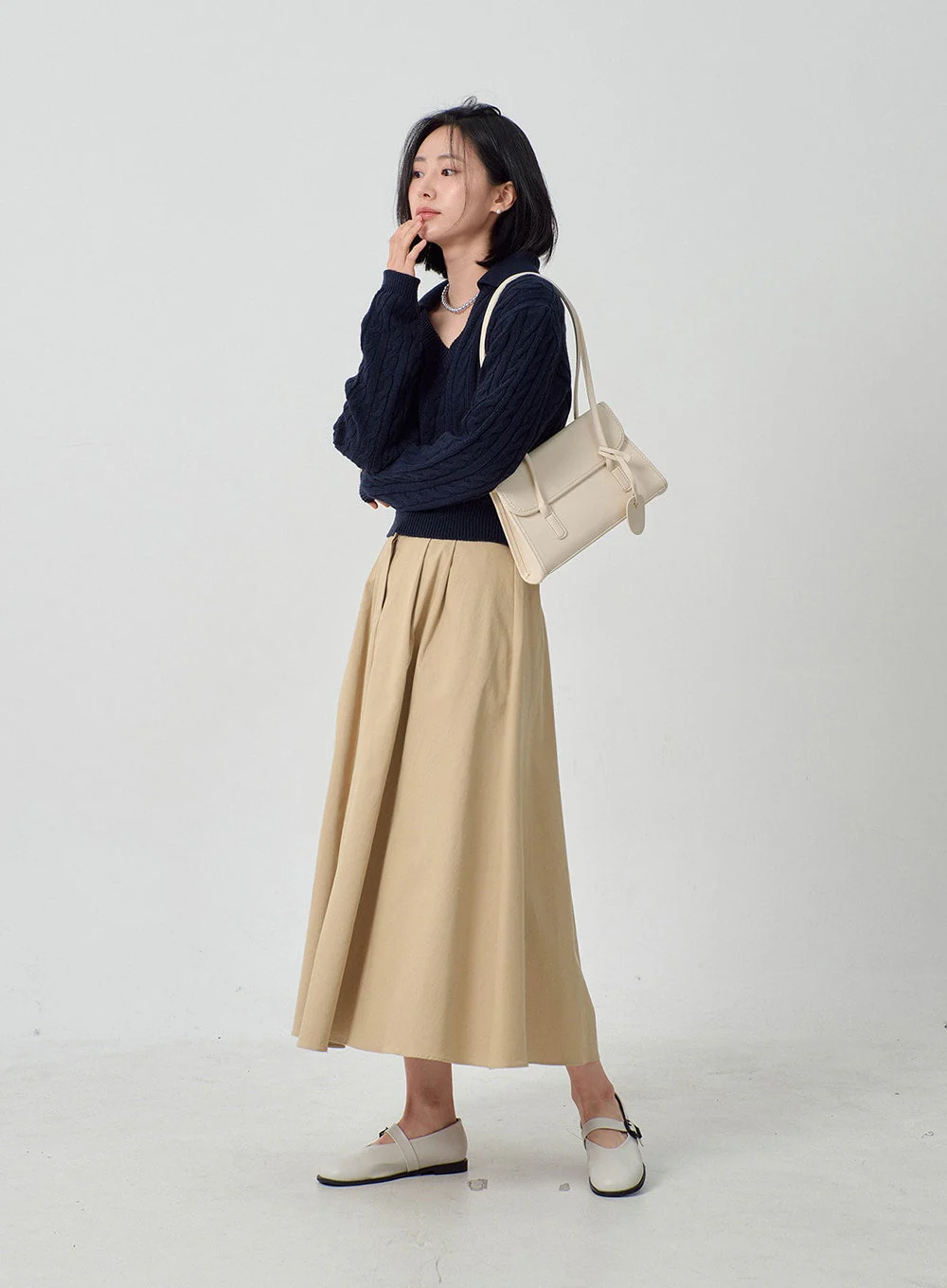 A-Line Maxi Skirt OF301 - Image 2