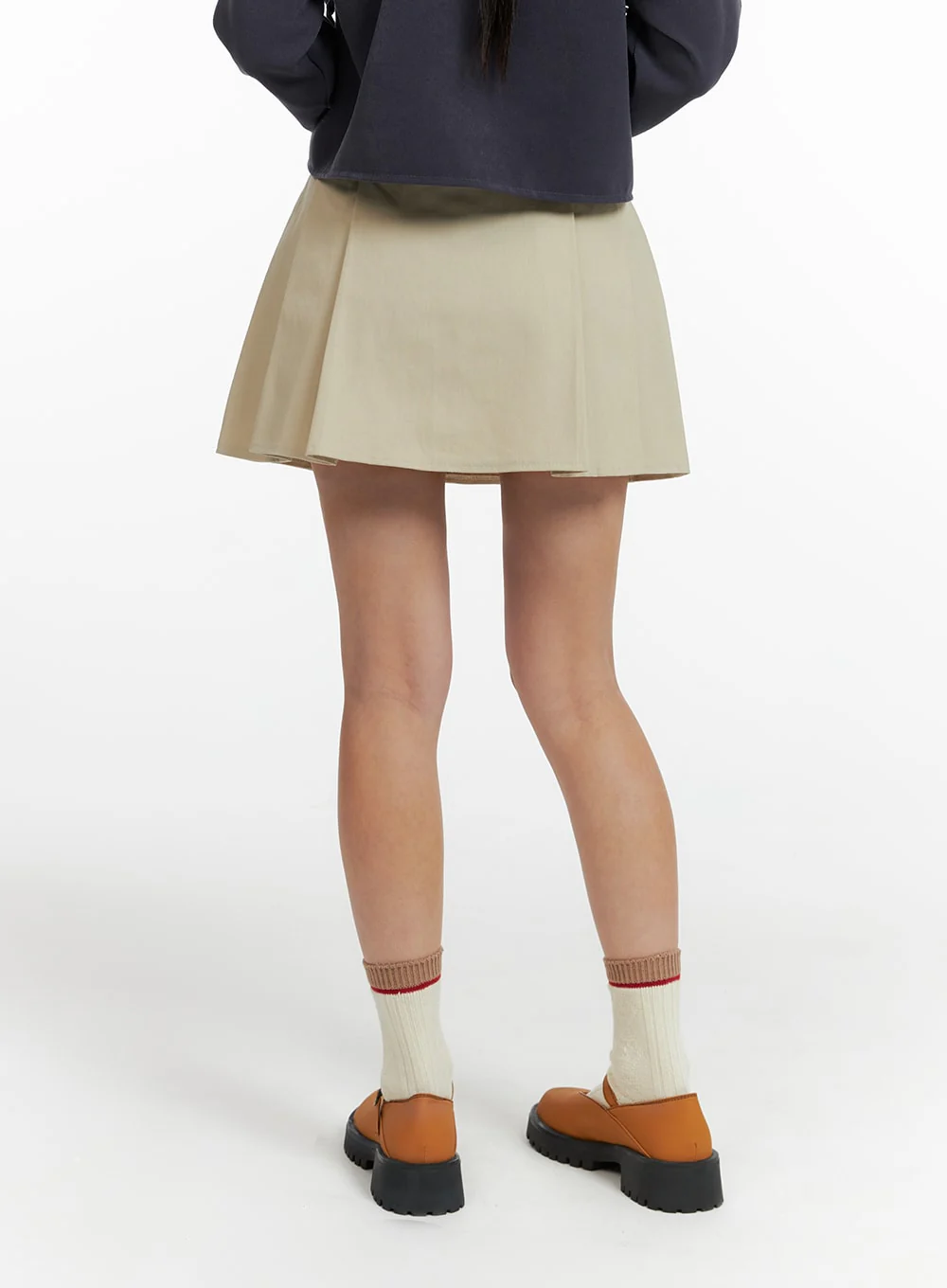 A-Line Pleated Mini Skirt OF422 - Image 4