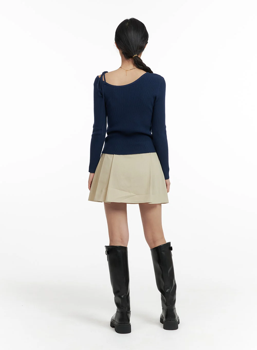 A-Line Pleated Mini Skirt OF422 - Image 5