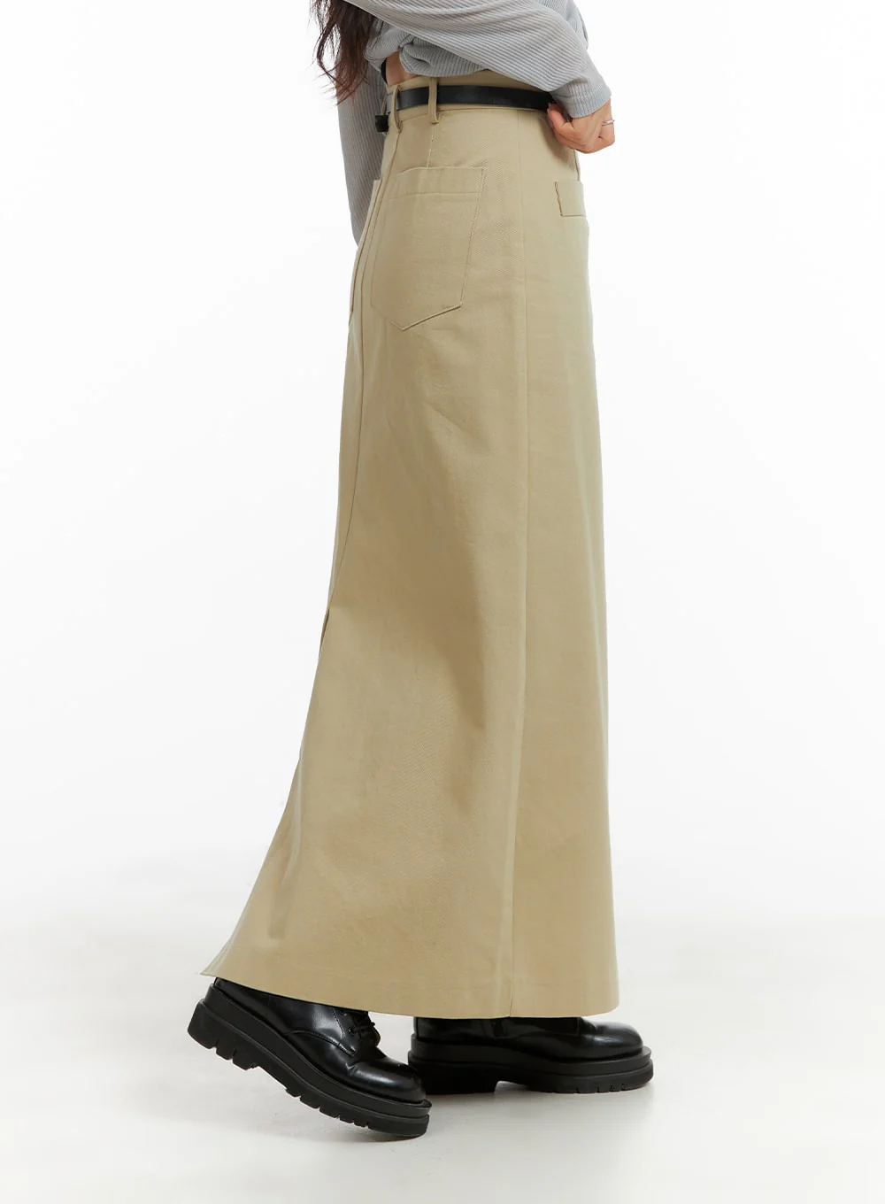 A-Line Pocket Maxi Skirt CM426 - Image 4