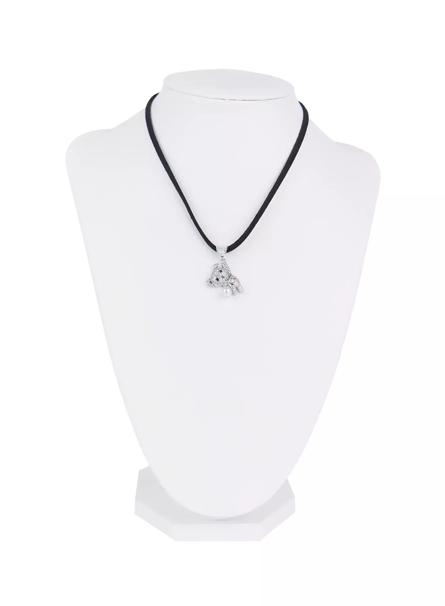 [ACC] Onkapo Teddy with a Ball Black Cord Necklace IG507 - Image 12