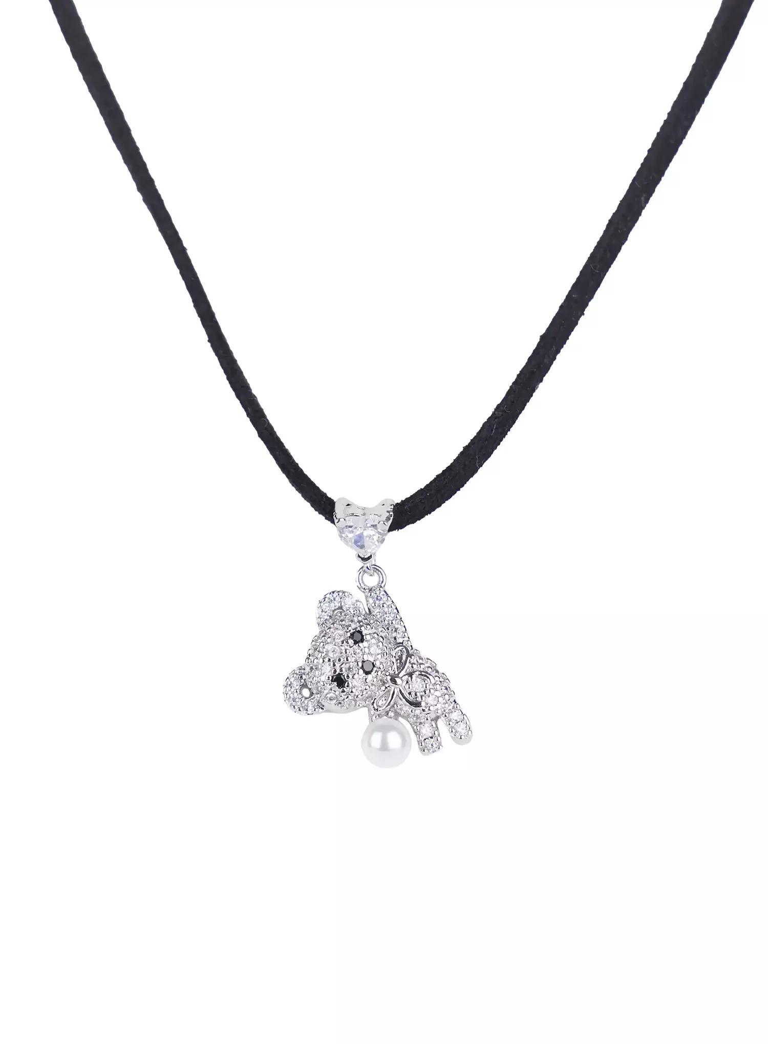 [ACC] Onkapo Teddy with a Ball Black Cord Necklace IG507 - Image 13