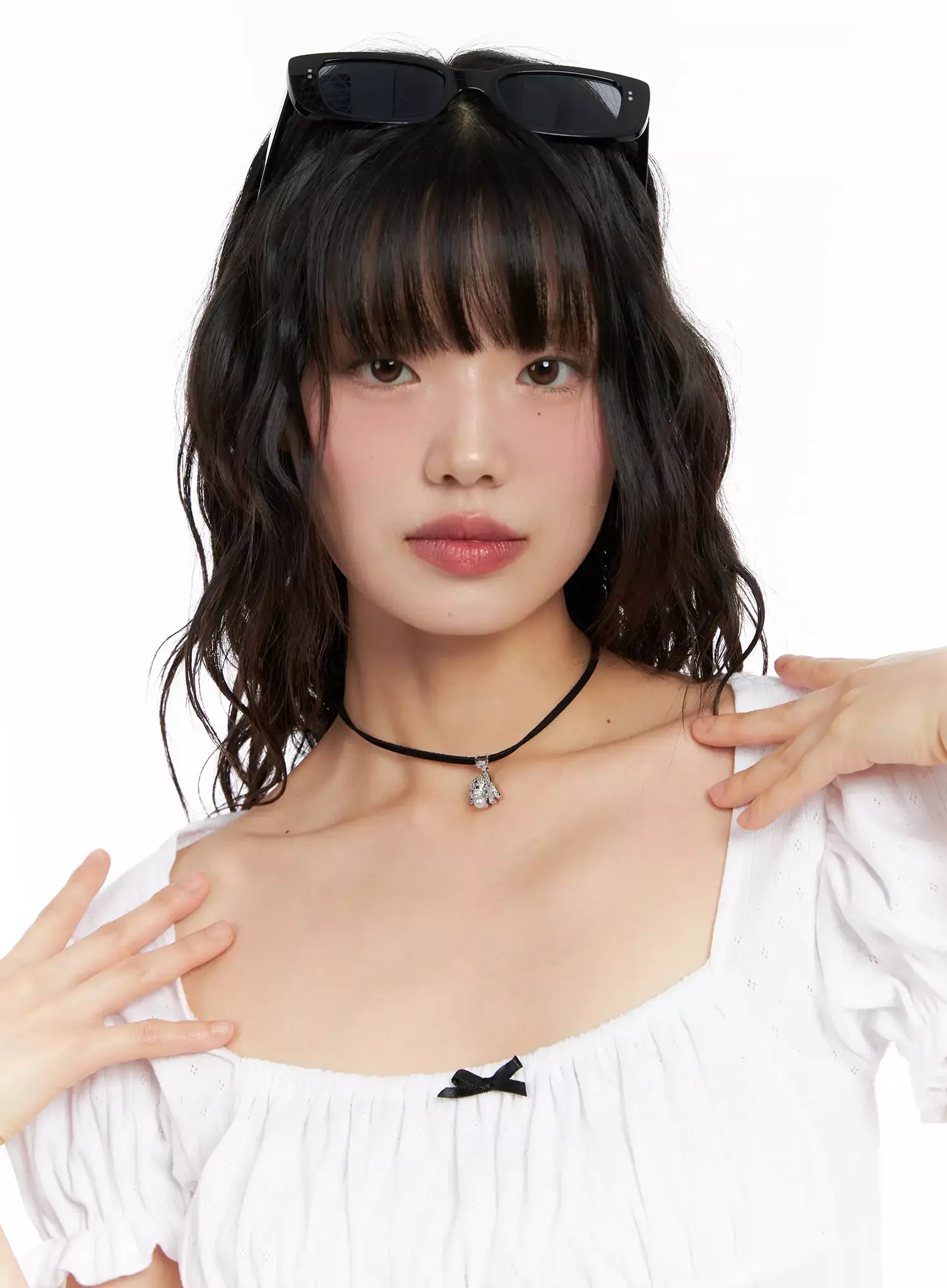 [ACC] Onkapo Teddy with a Ball Black Cord Necklace IG507 - Image 2