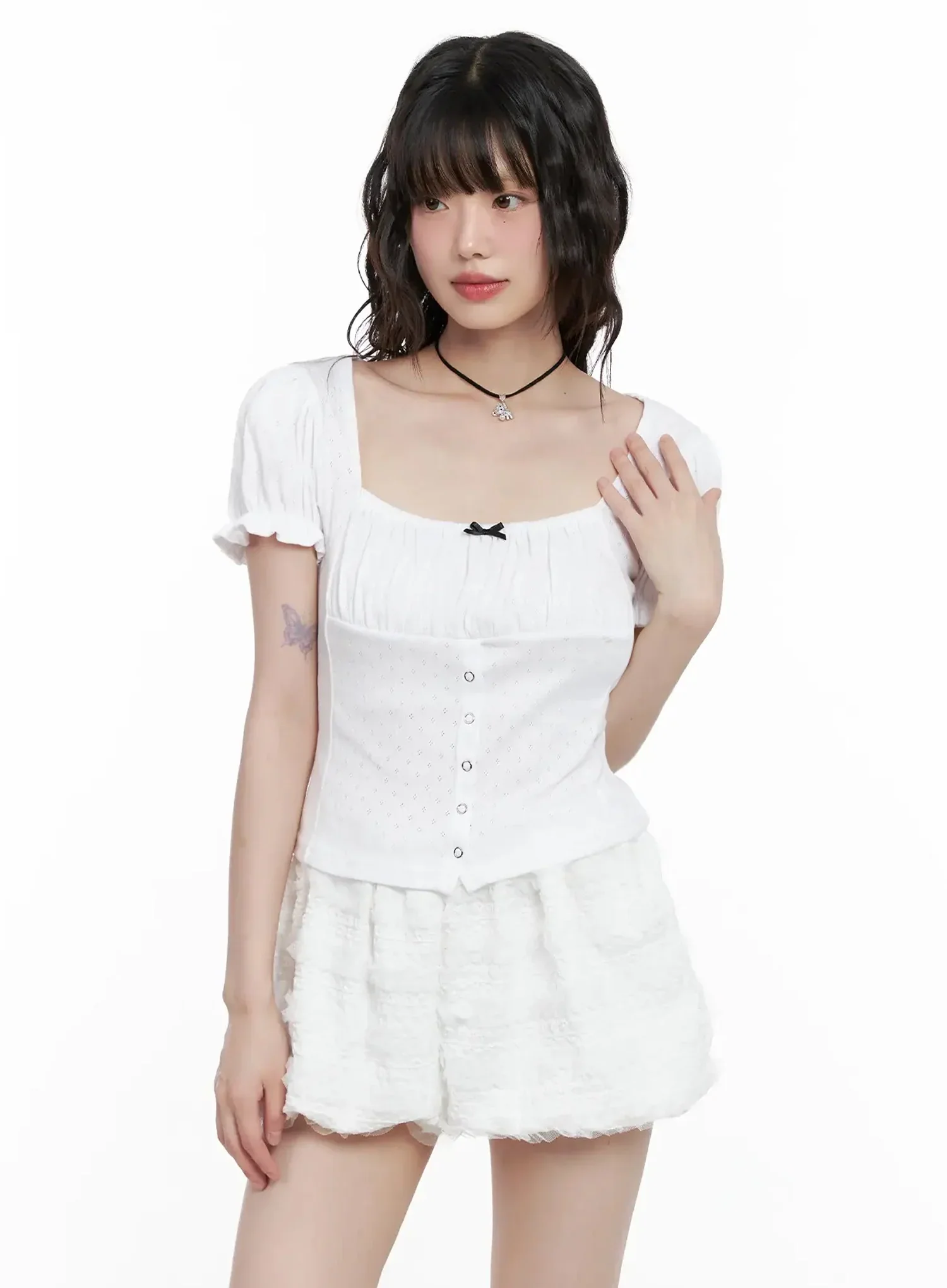 [ACC] Onkapo Teddy with a Ball Black Cord Necklace IG507 - Image 4