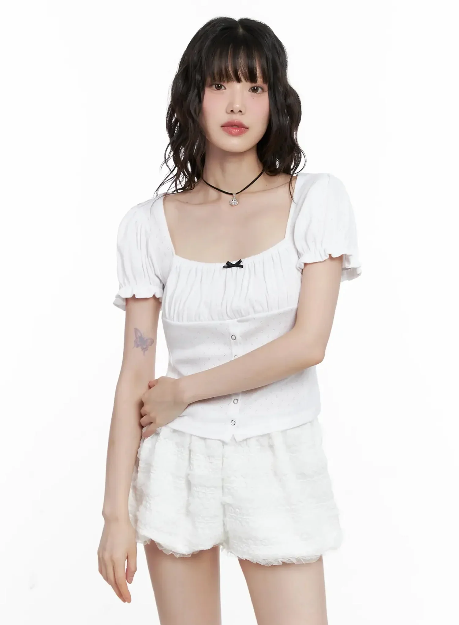 [ACC] Onkapo Teddy with a Ball Black Cord Necklace IG507 - Image 5
