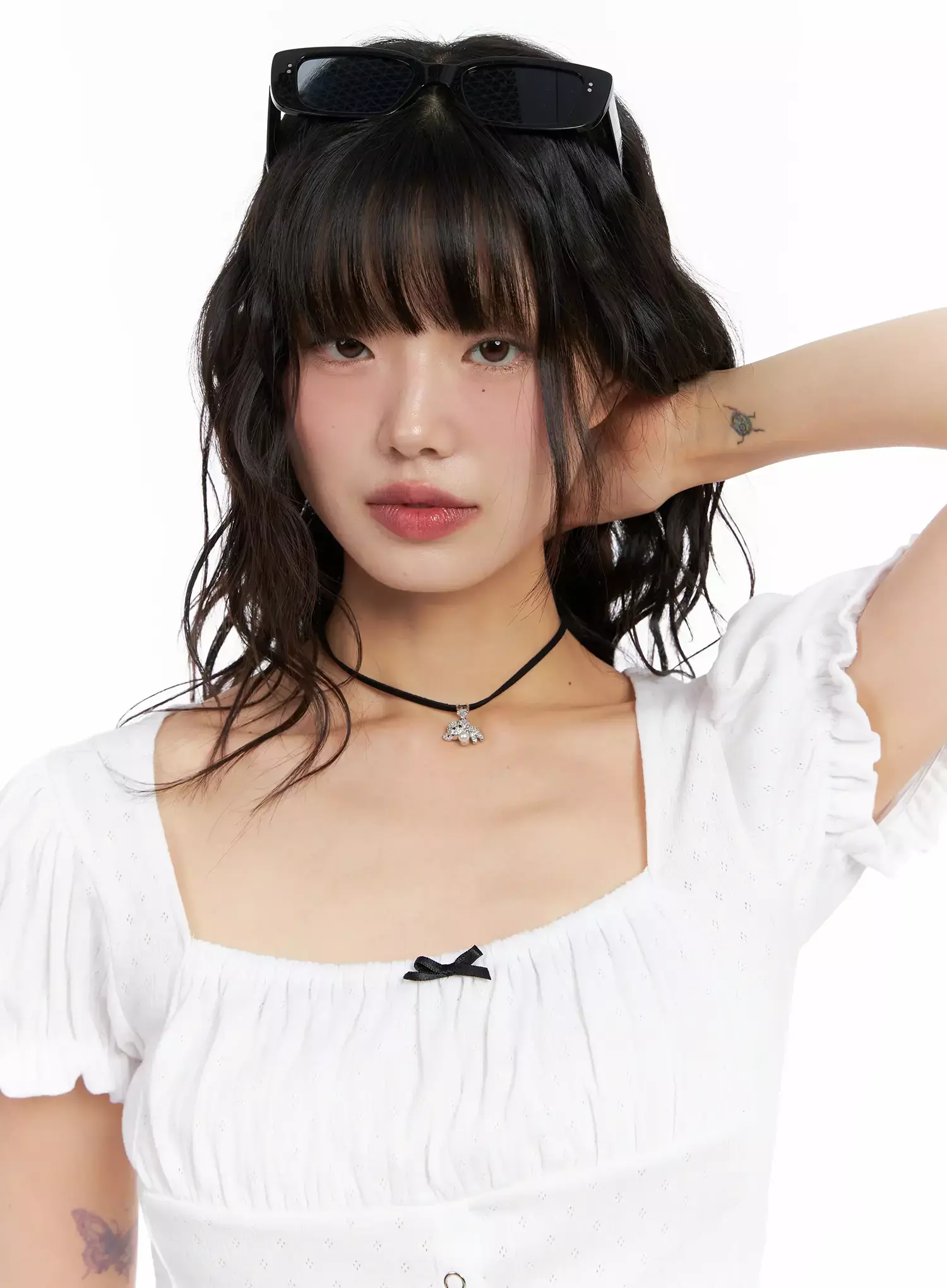 [ACC] Onkapo Teddy with a Ball Black Cord Necklace IG507 - Image 8