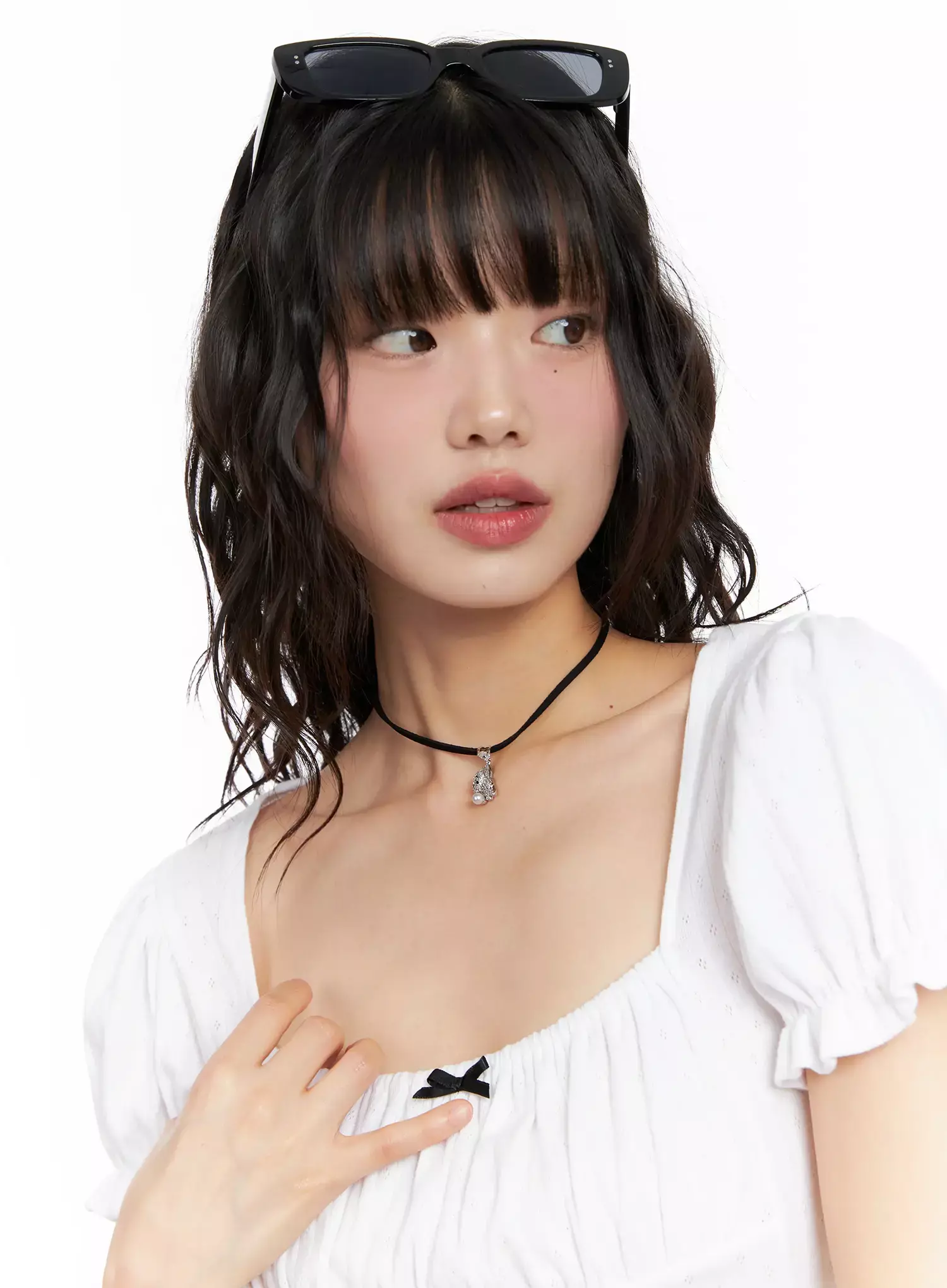 [ACC] Onkapo Teddy with a Ball Black Cord Necklace IG507 - Image 9