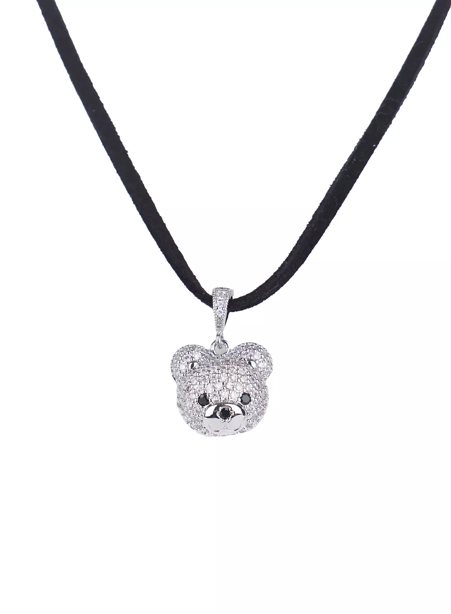 [ACC] Quede Teddy Bear Black Necklace IG507 - Image 7