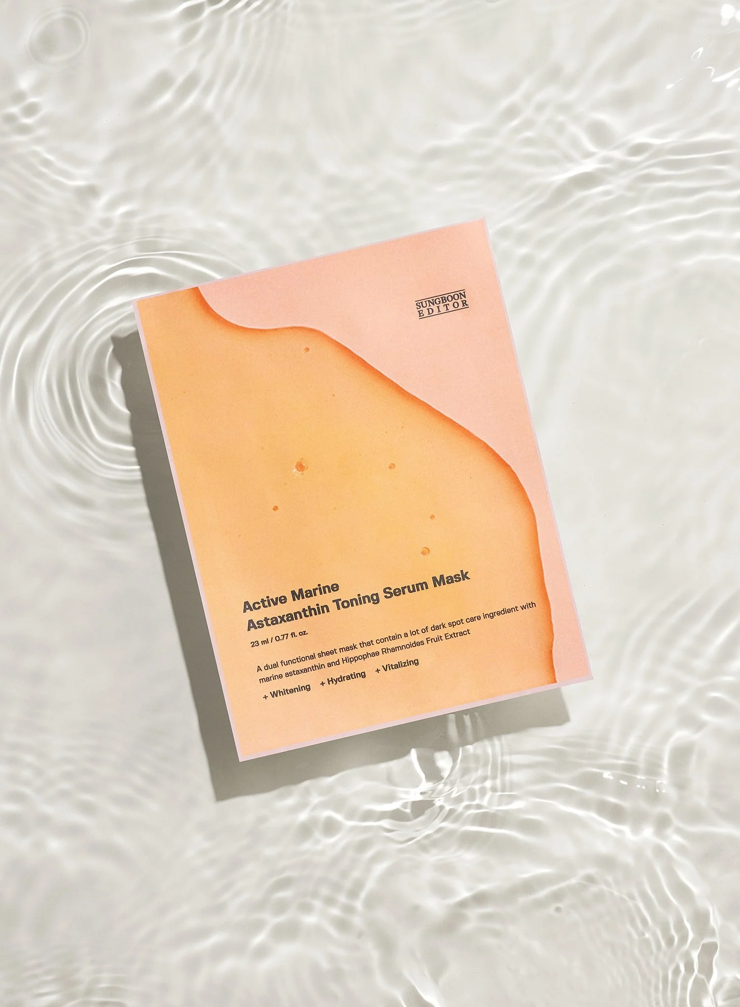 Active Marine Astaxanthin Toning Serum Mask Set (23ml*10pcs) - Image 2