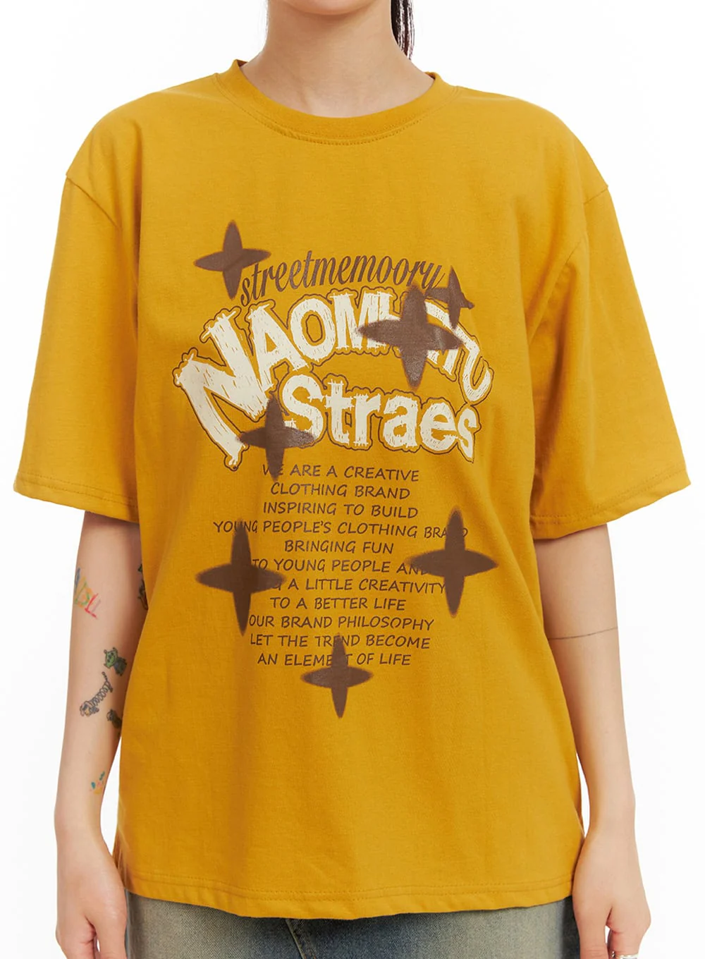 Acubi Oversized Graphic T-Shirt IY410 - Image 3