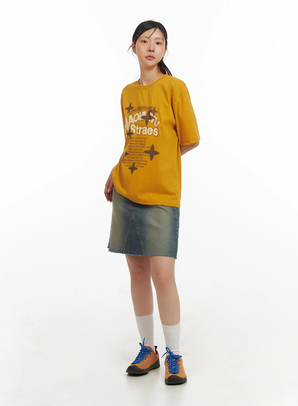 Acubi Oversized Graphic T-Shirt IY410 - Image 6