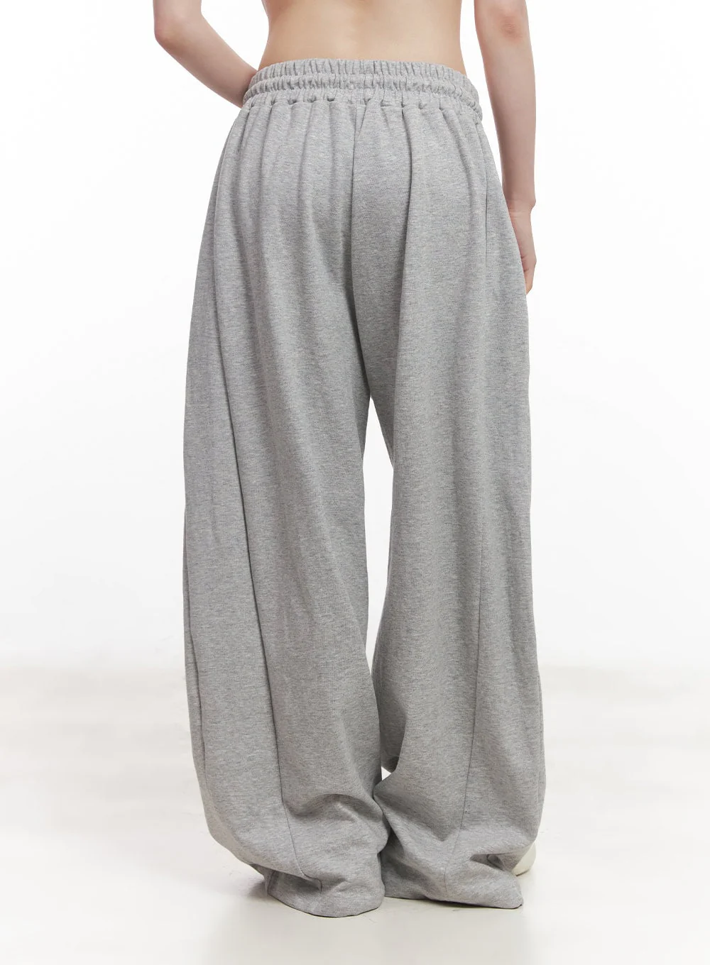 Adjustable Pintuck Wide-Leg Sweatpants CY521 - Image 6