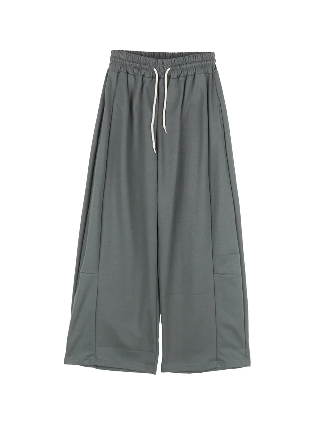 Adjustable Pintuck Wide-Leg Sweatpants CY521 - Image 8