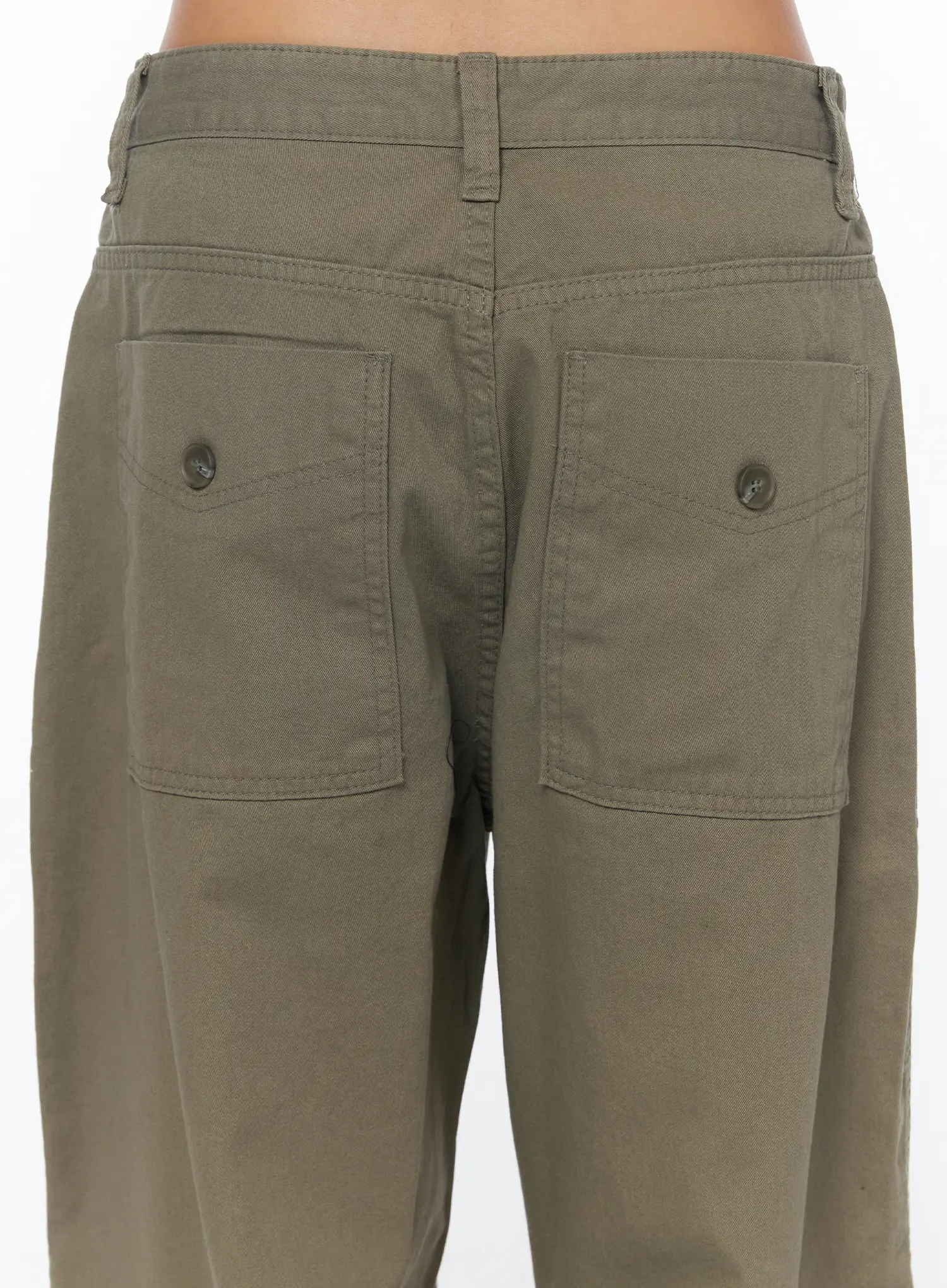 Adjustable Wide Leg Cargo Pants CA516 - Image 11