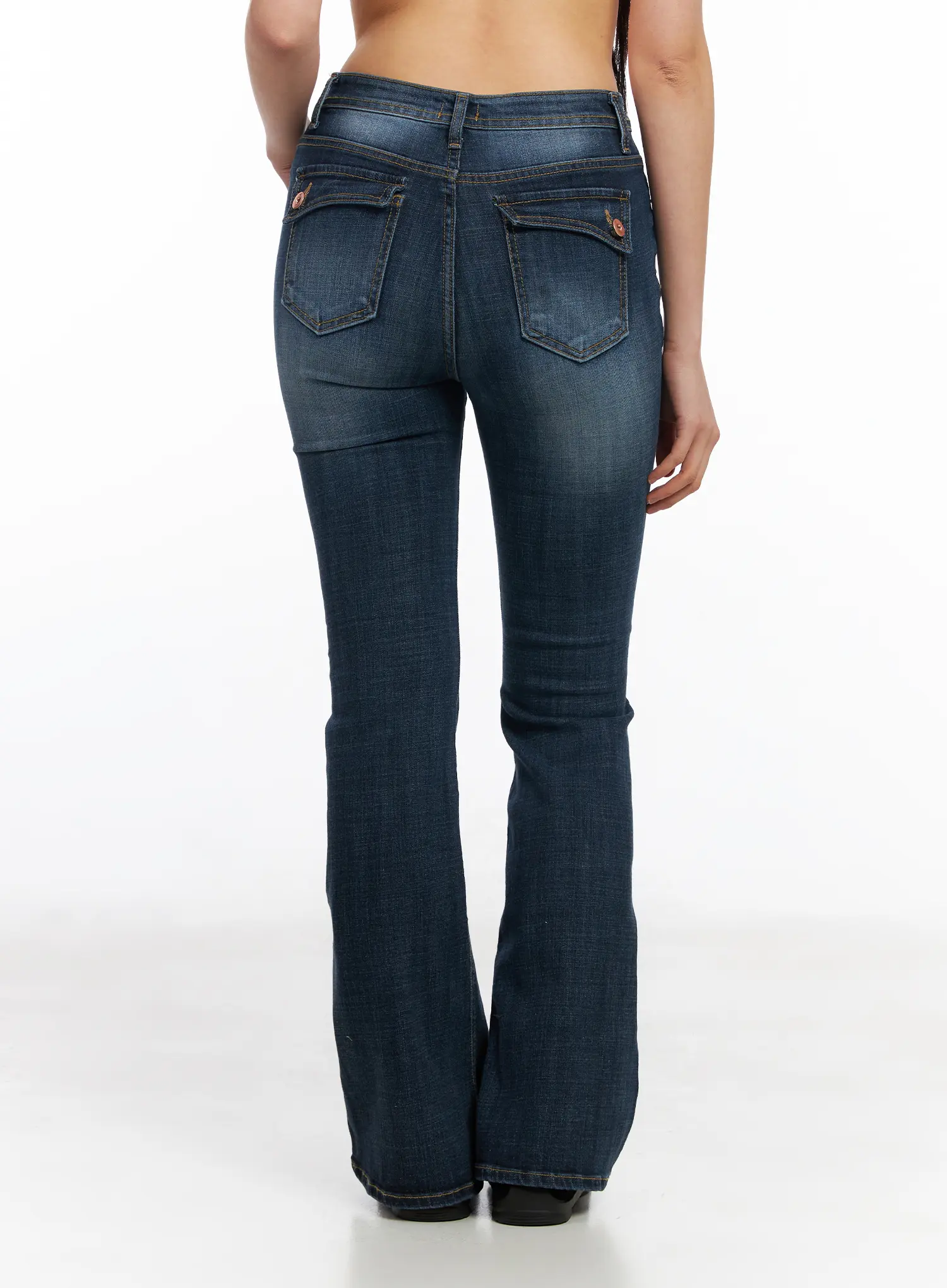 Alayah Vintage Wash Flared Jeans CF506 - Image 6