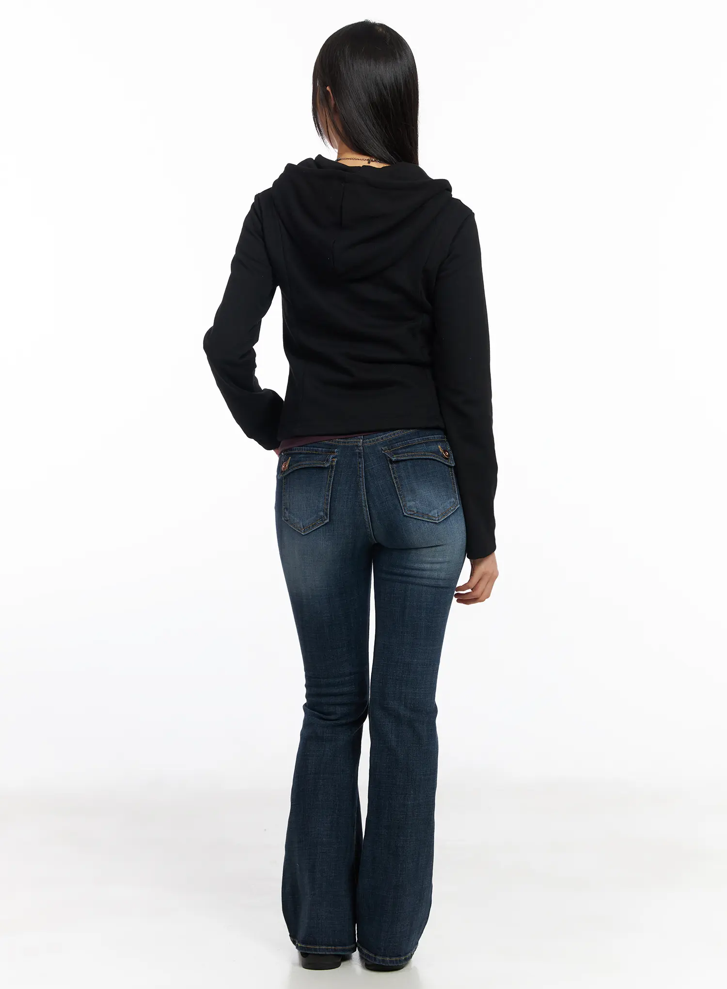 Alayah Vintage Wash Flared Jeans CF506 - Image 7