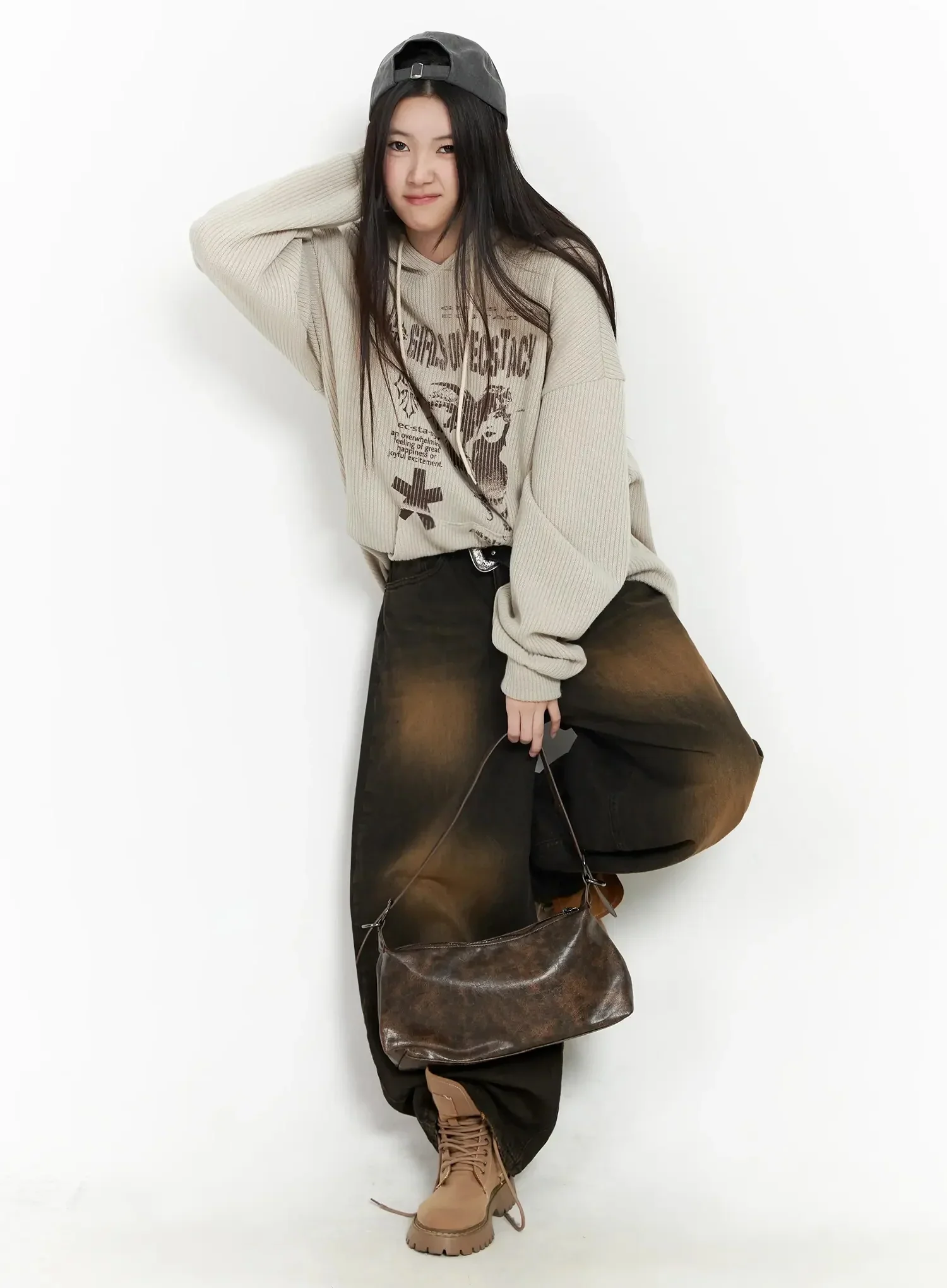 Alayna Vintage Wash Baggy Jeans IM502 - Image 13