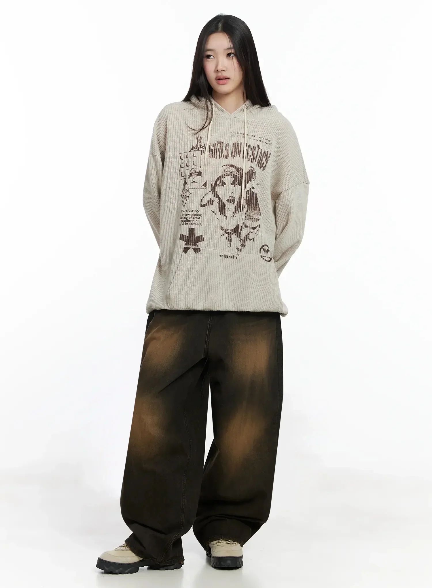 Alayna Vintage Wash Baggy Jeans IM502 - Image 3