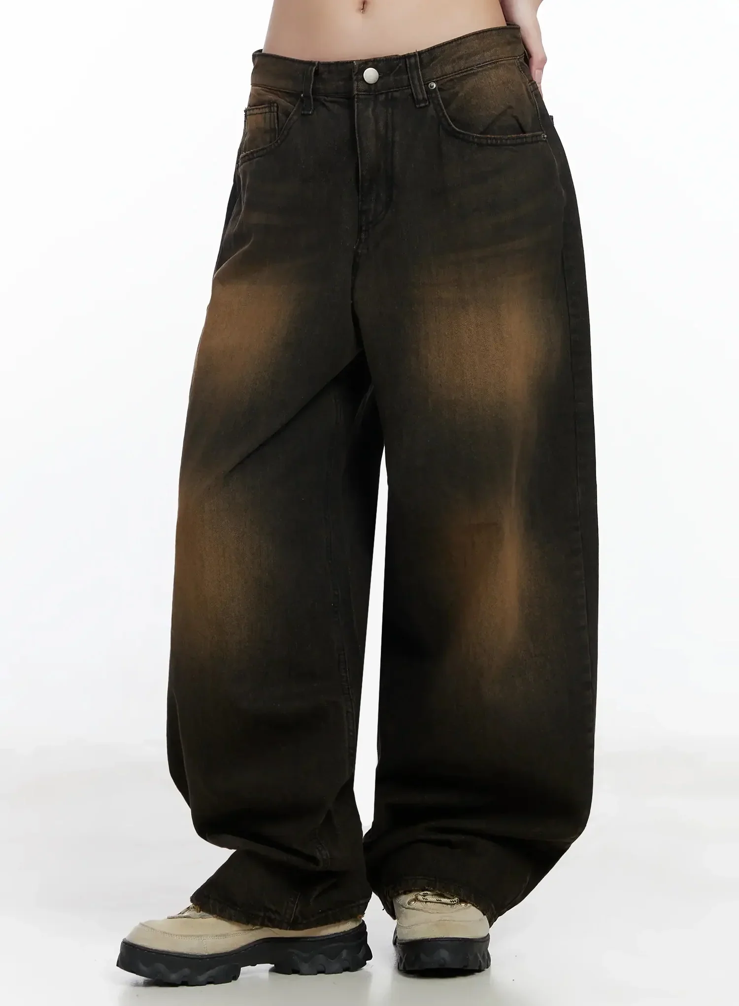 Alayna Vintage Wash Baggy Jeans IM502 - Image 5