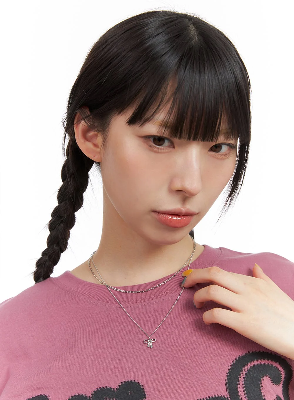 Alio Two Line Necklace IG406 - Image 4
