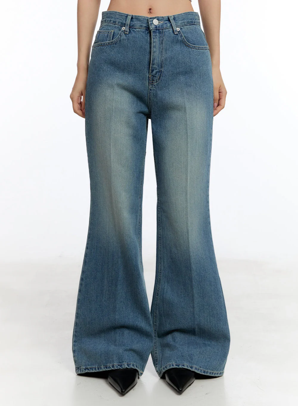 Aliya Washed Bootcut Jeans IU503 - Image 6