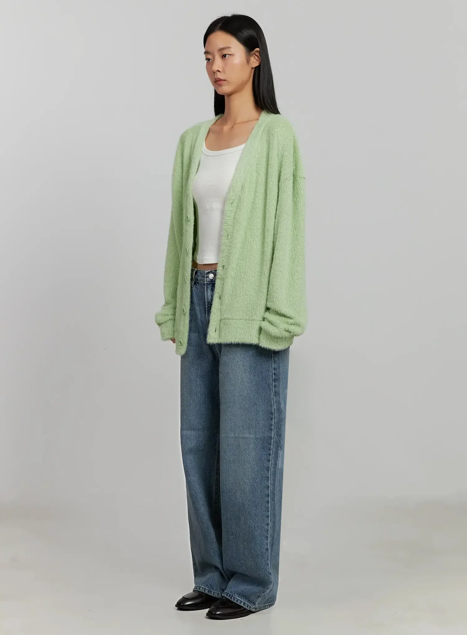 Alpaca Knit Cardigan IJ505 - Image 10