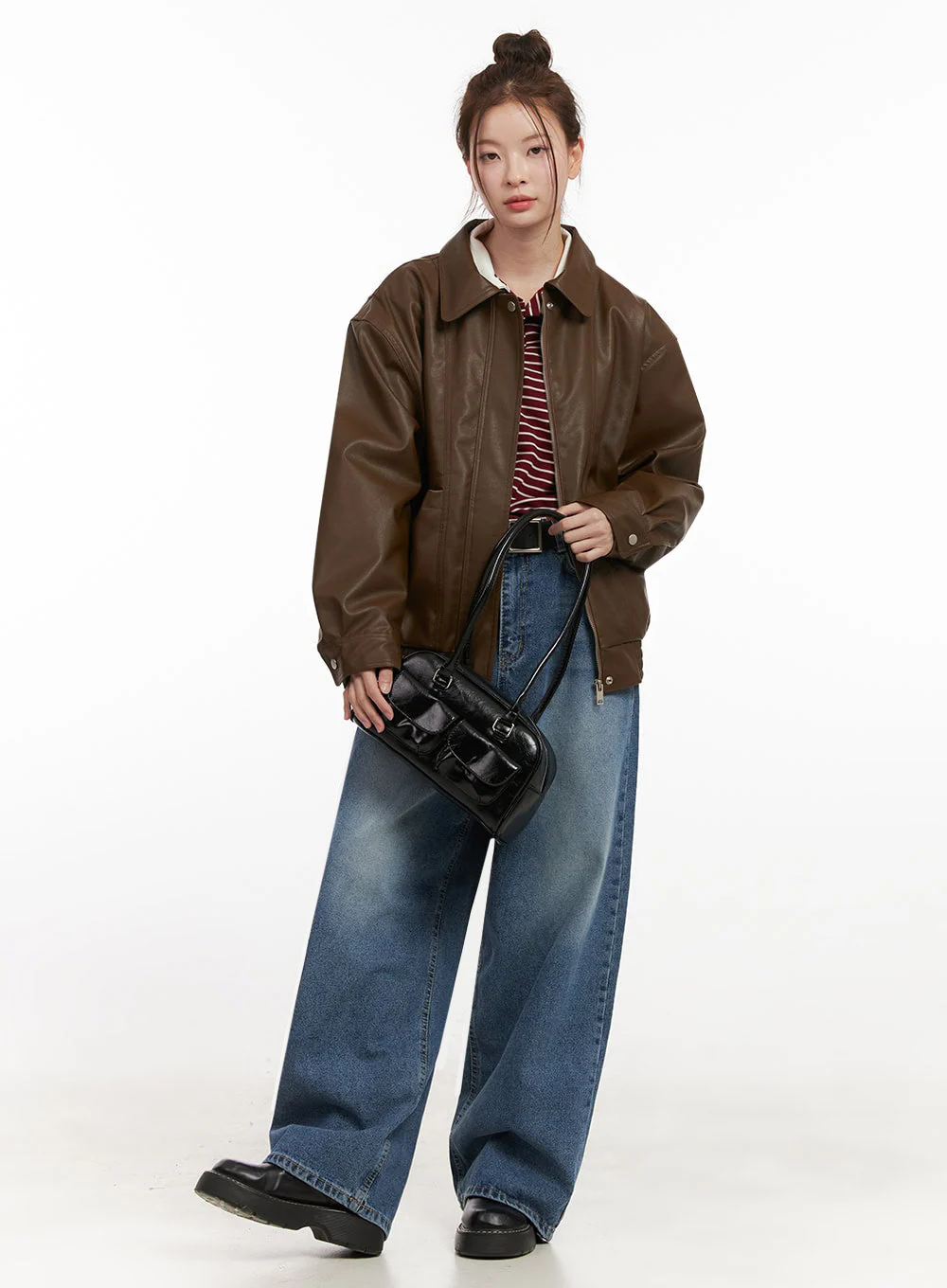 Alyssa Washed Wide-Fit Jeans IJ527