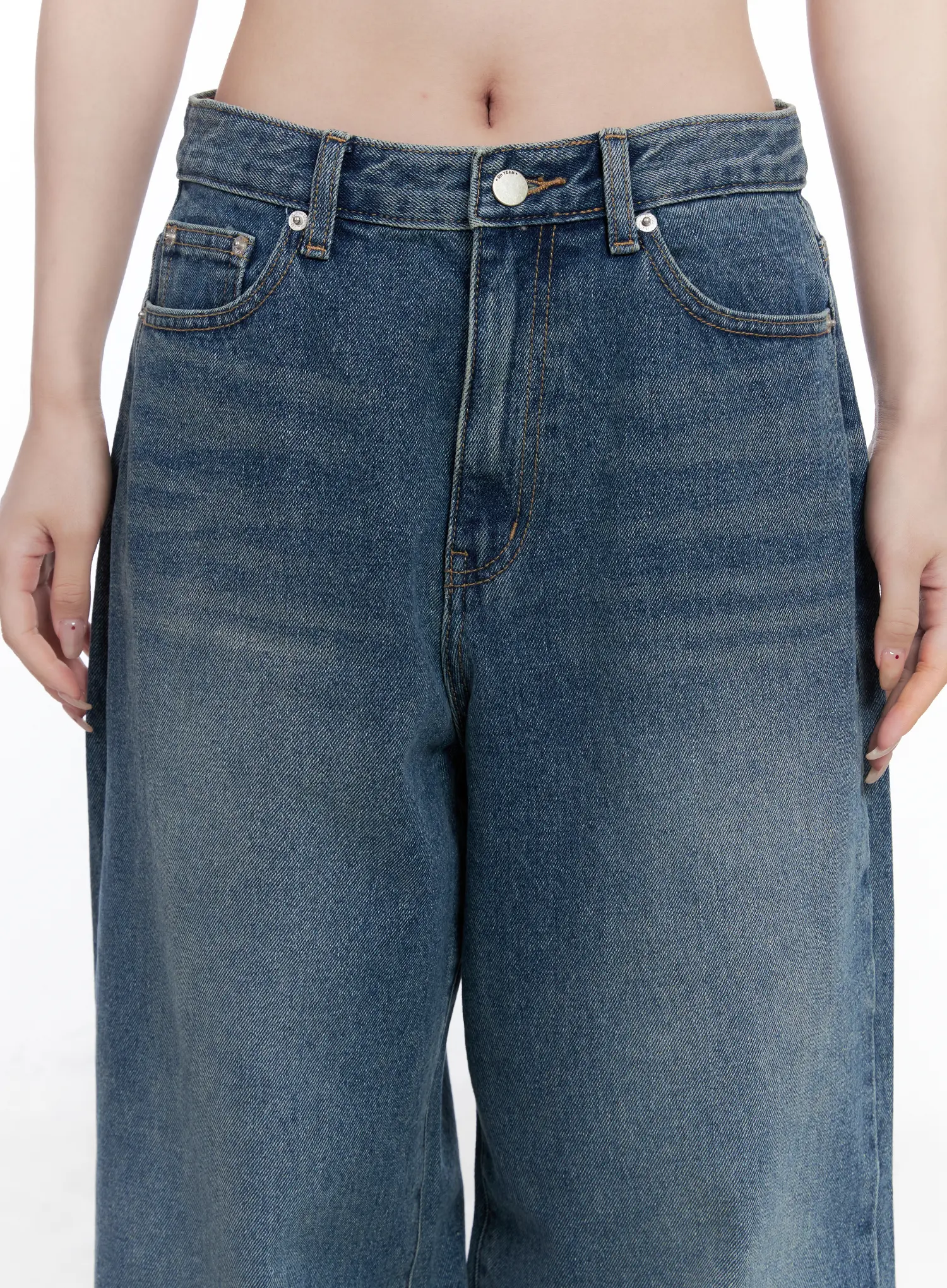 Amalia Wide Leg Vintage Washed Jeans CG529 - Image 3