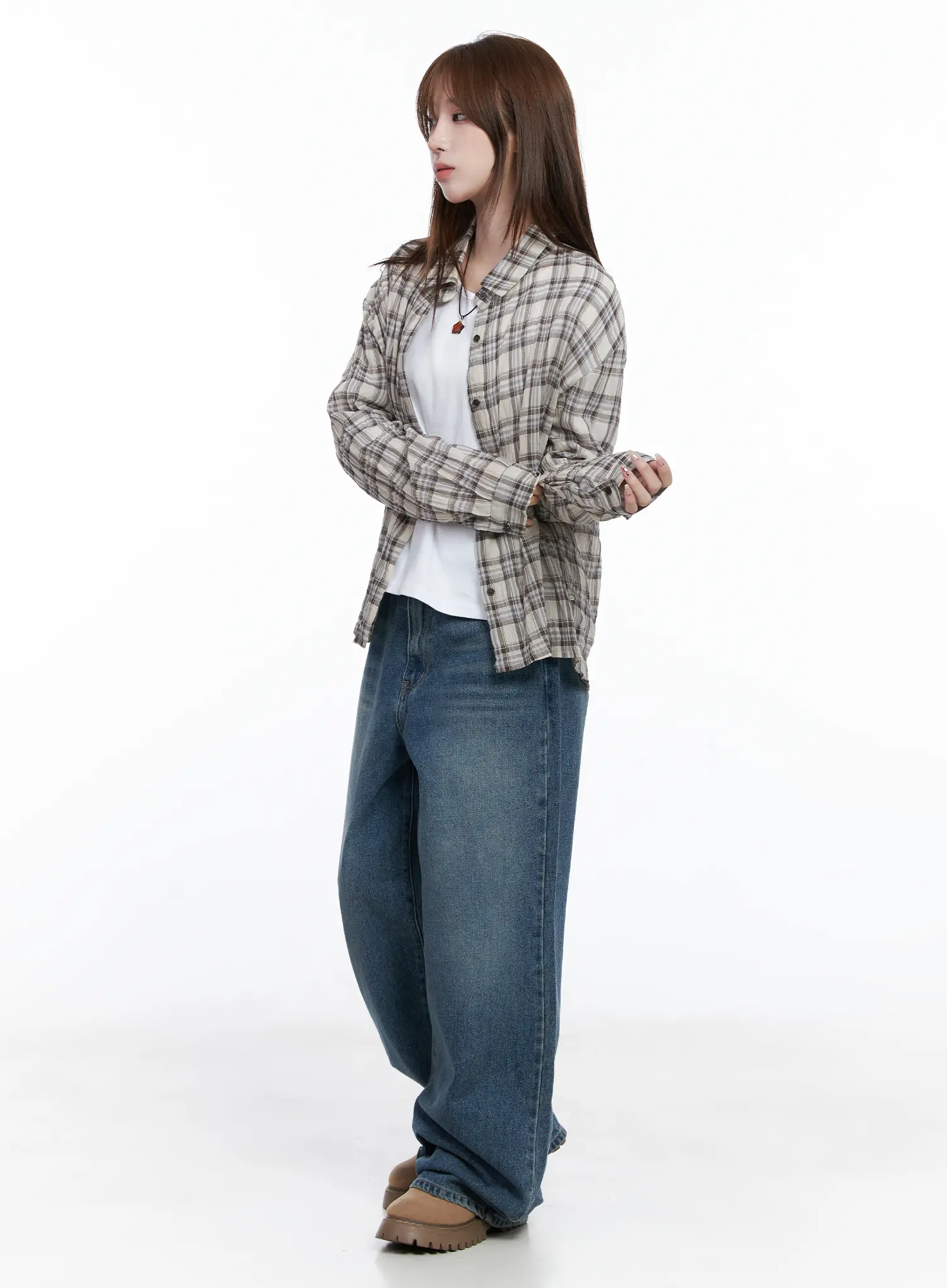 Amalia Wide Leg Vintage Washed Jeans CG529 - Image 5