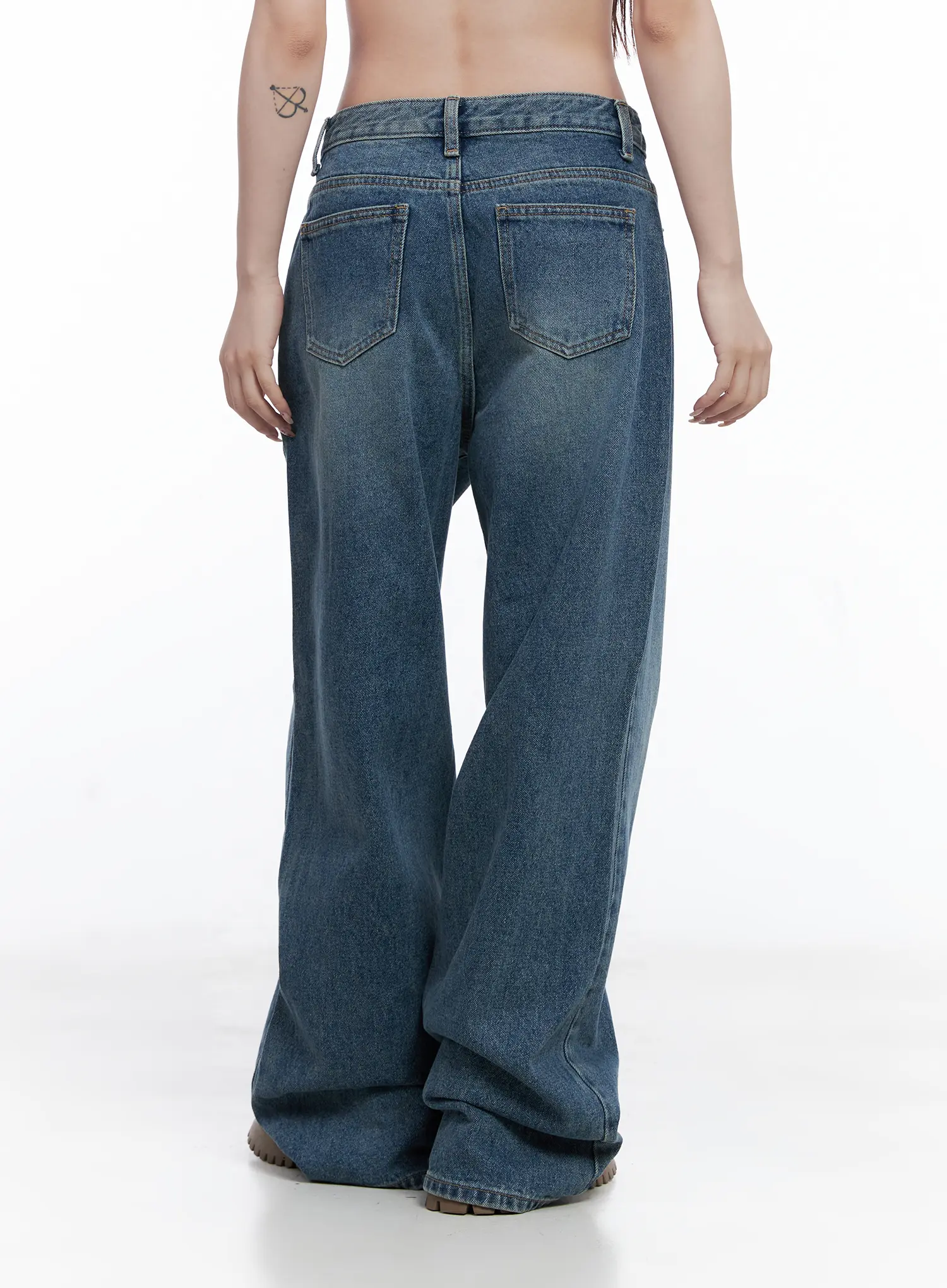Amalia Wide Leg Vintage Washed Jeans CG529 - Image 6