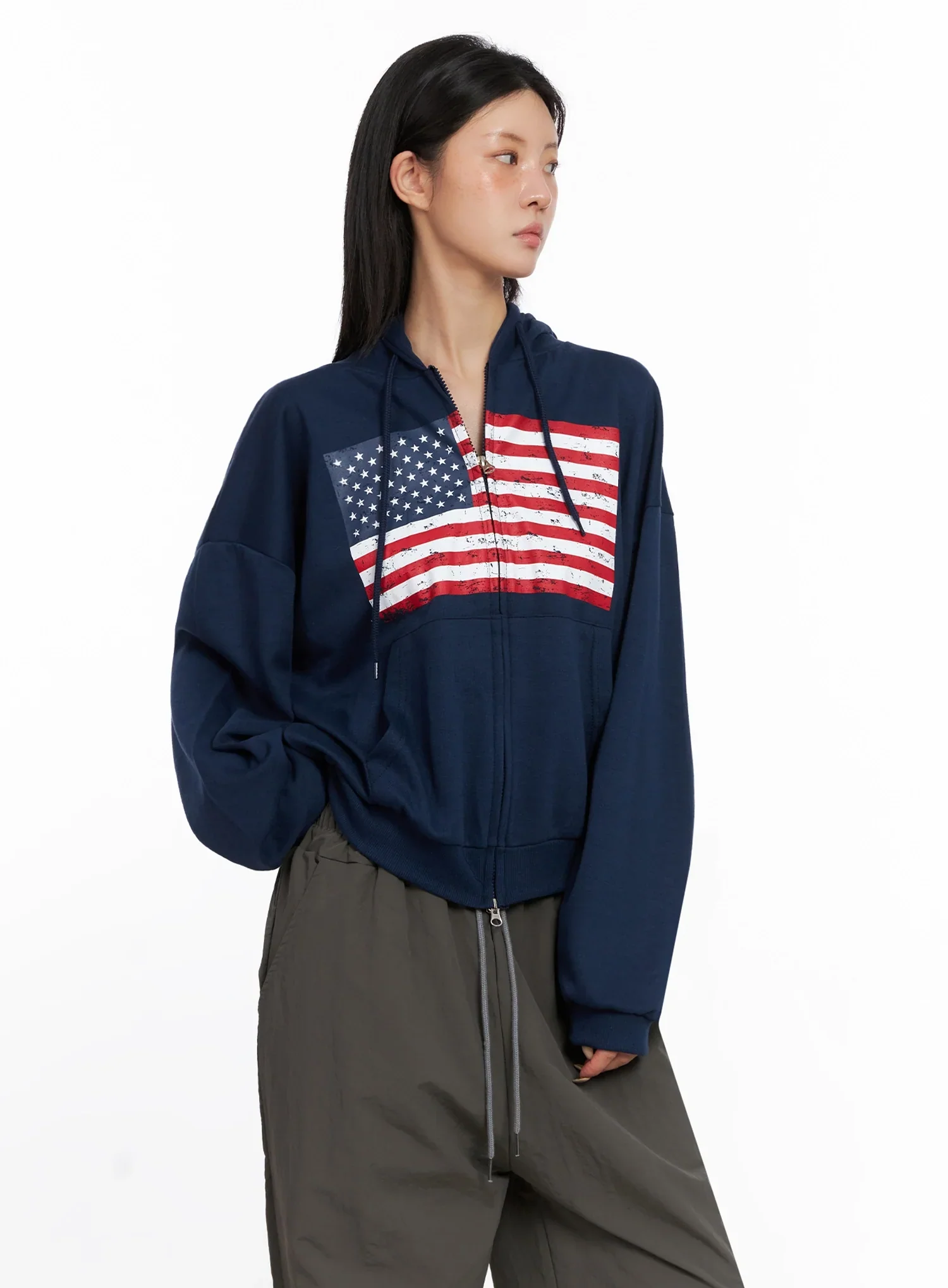 American Flag Zip-Up Hoodie IS515 - Image 12
