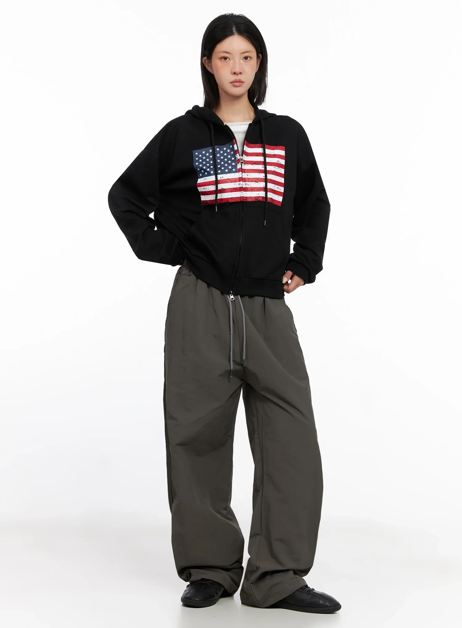 American Flag Zip-Up Hoodie IS515 - Image 7