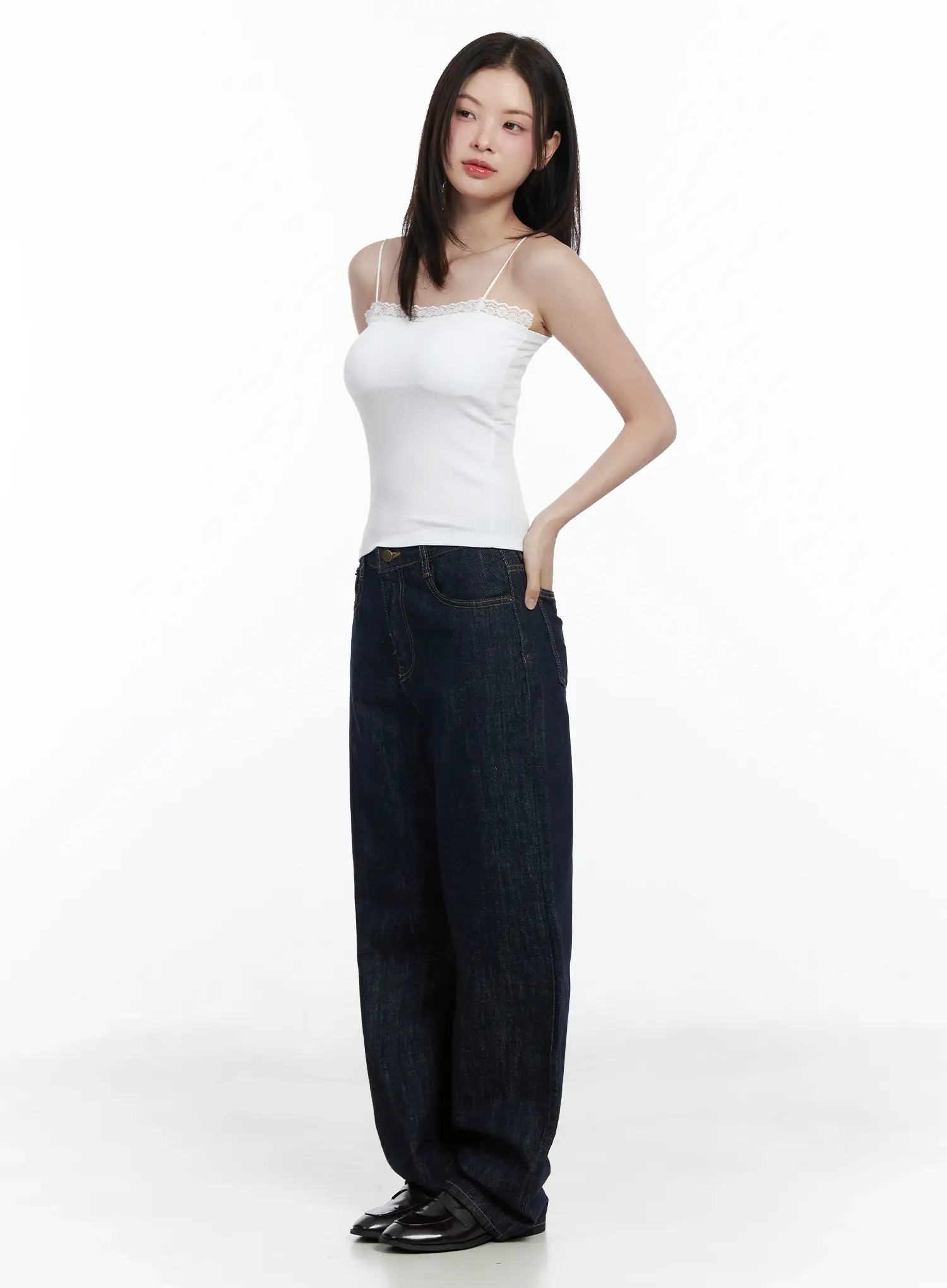 Anai Stitched Wide Leg Jeans IF520 - Image 10