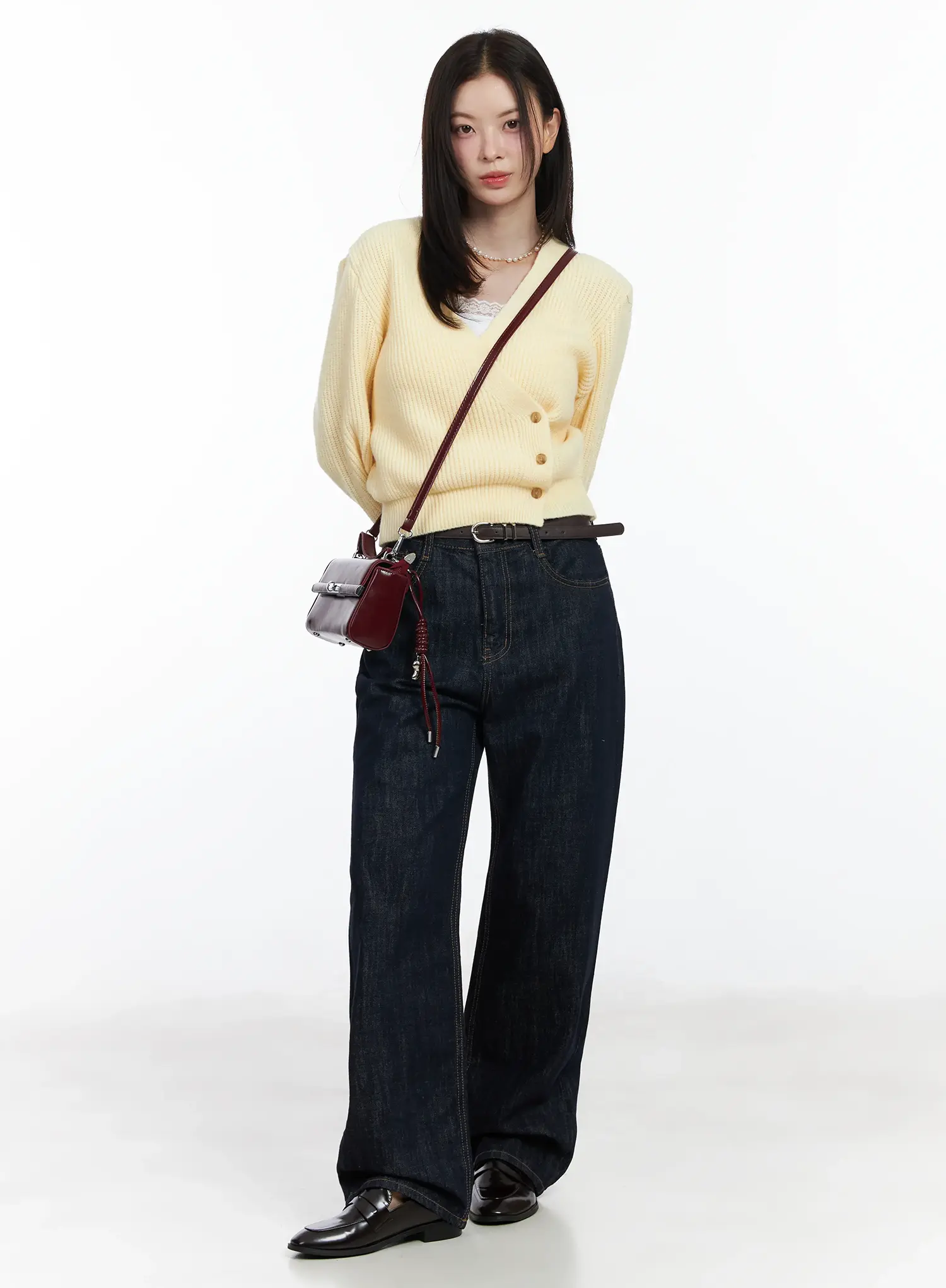 Anai Stitched Wide Leg Jeans IF520 - Image 2