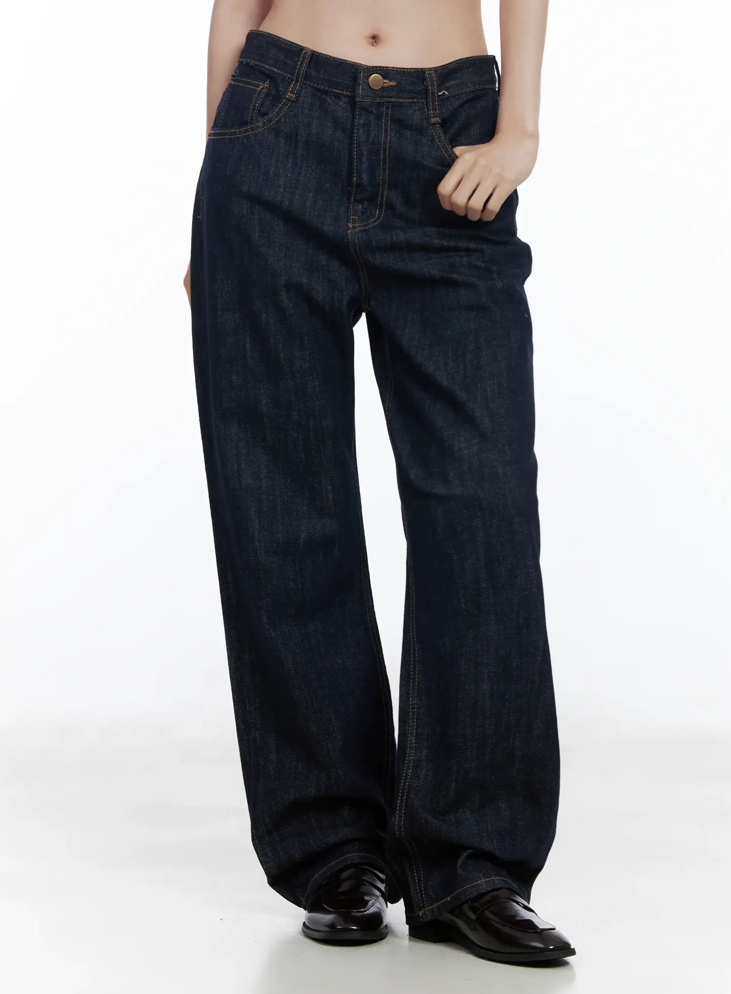 Anai Stitched Wide Leg Jeans IF520 - Image 3