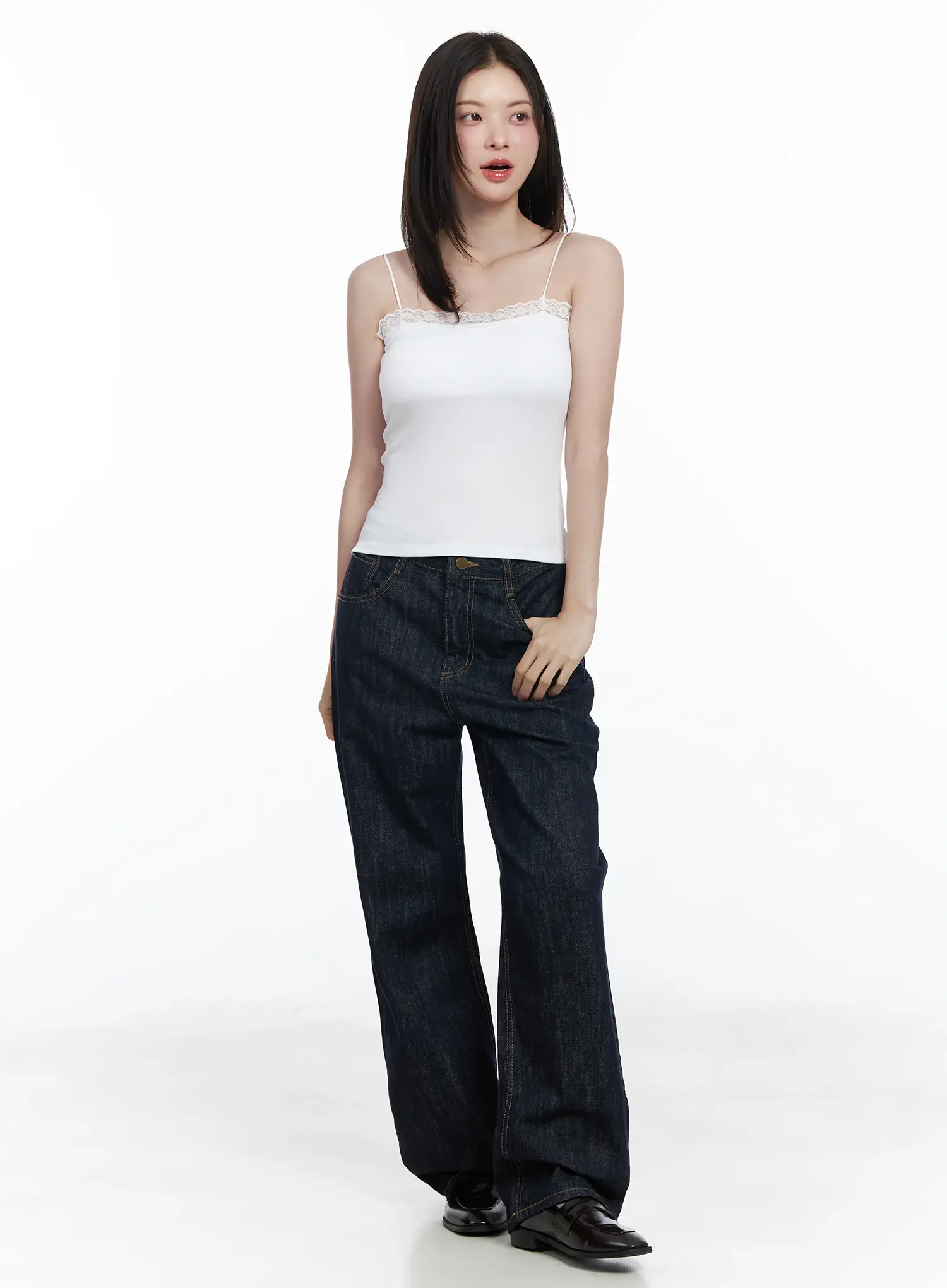 Anai Stitched Wide Leg Jeans IF520 - Image 9