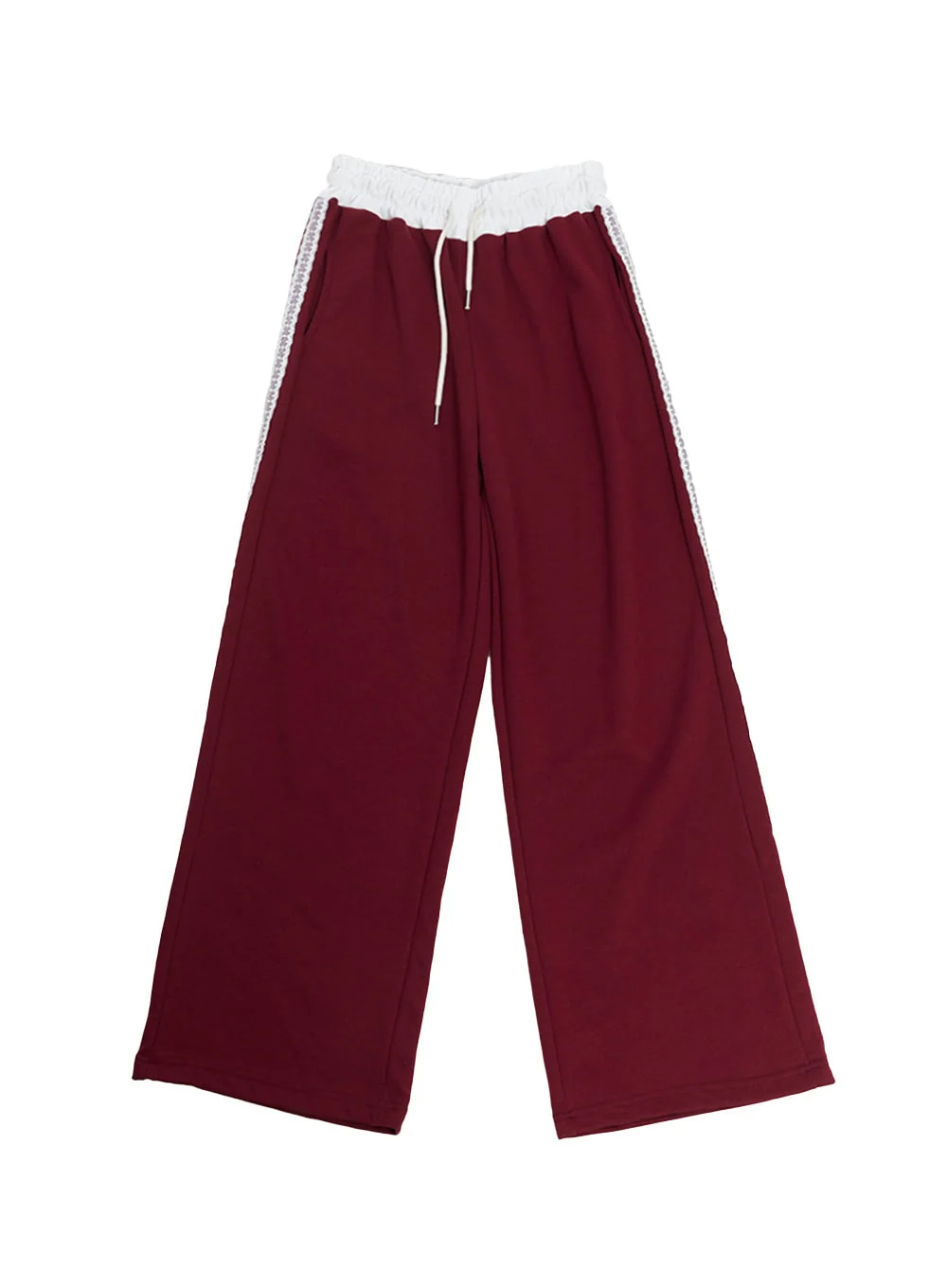 Angel Lace Wide-Leg Trackpants CA521 - Image 12