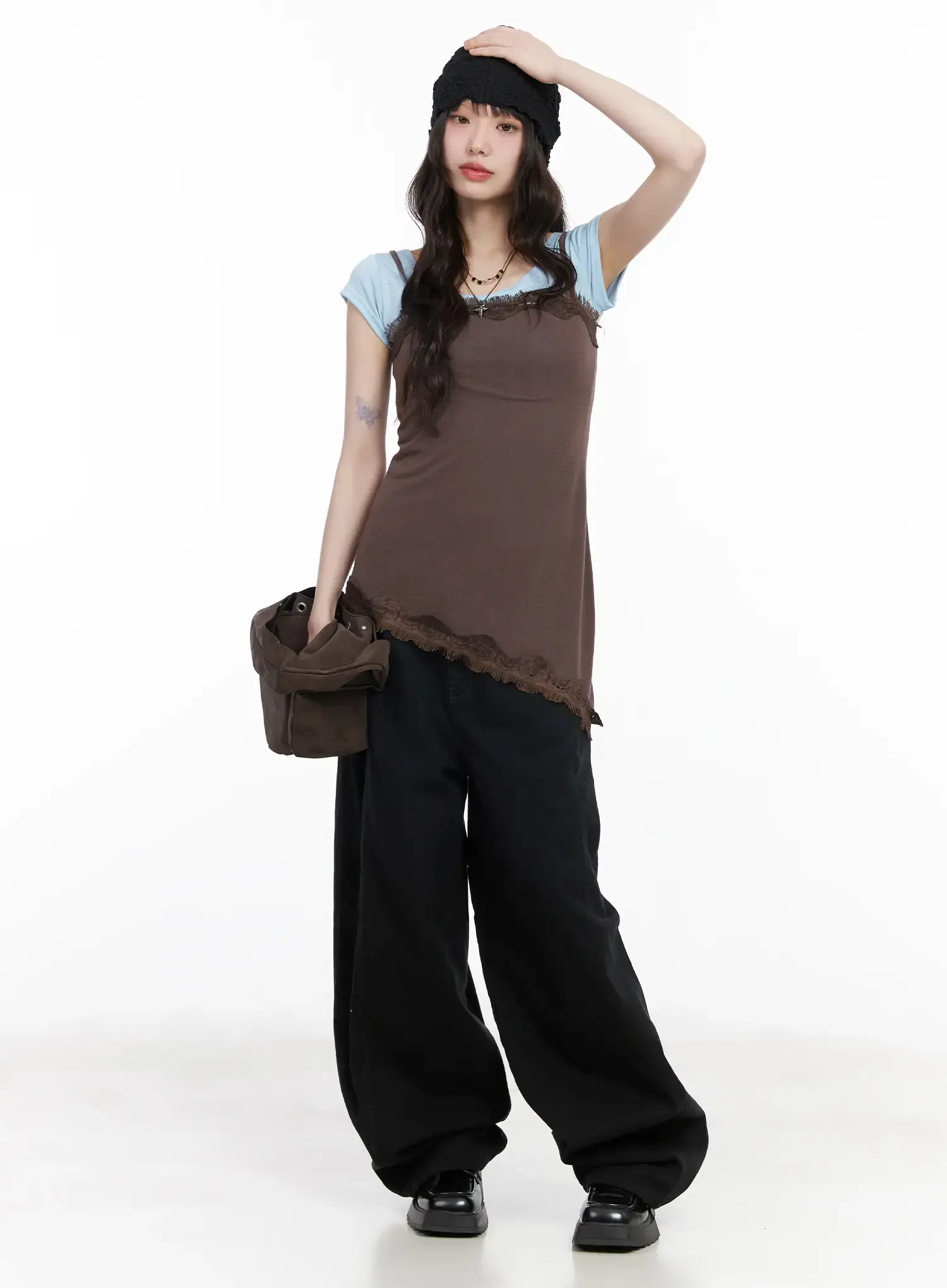 Angel Wing Wide-Leg Trousers CM526 - Image 5