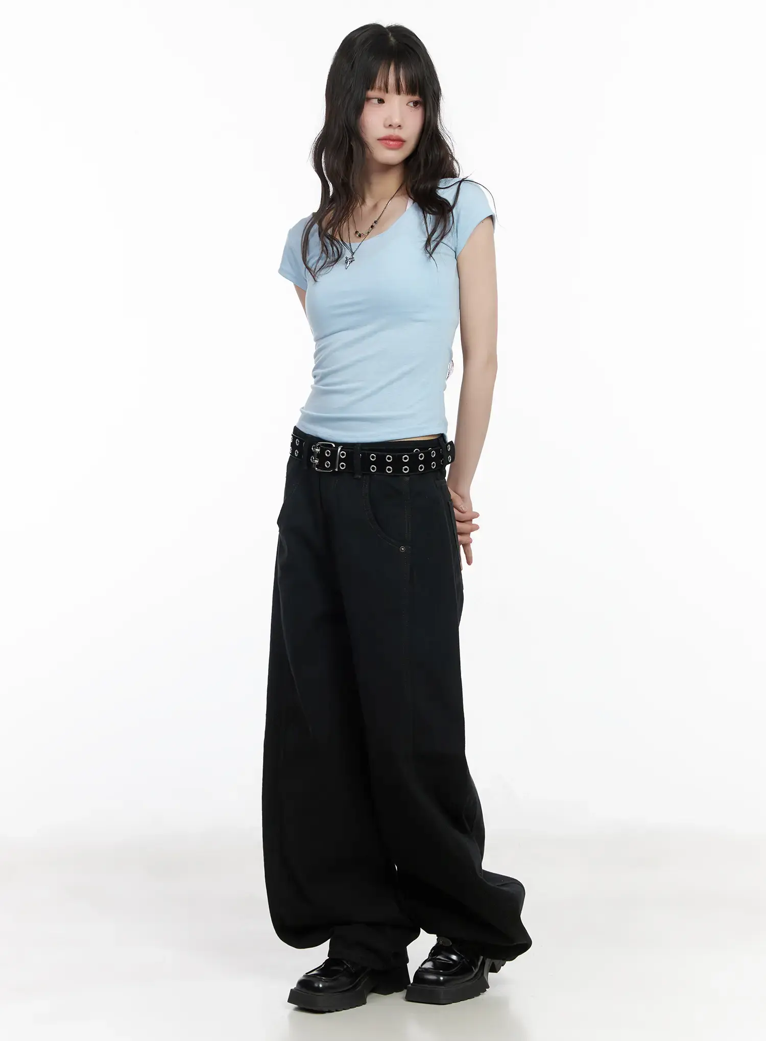 Angel Wing Wide-Leg Trousers CM526 - Image 7