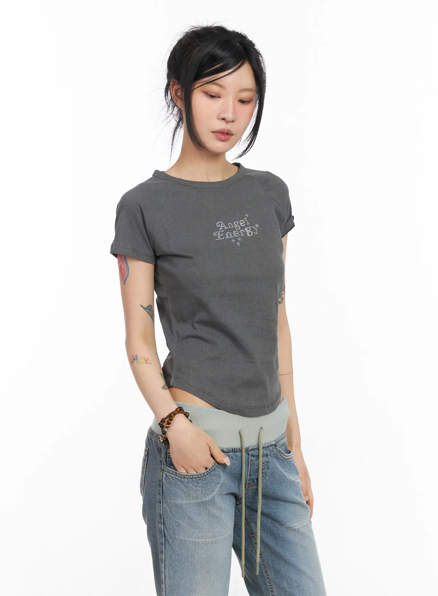 Angelic Rhinestone T-Shirt CM517 - Image 4