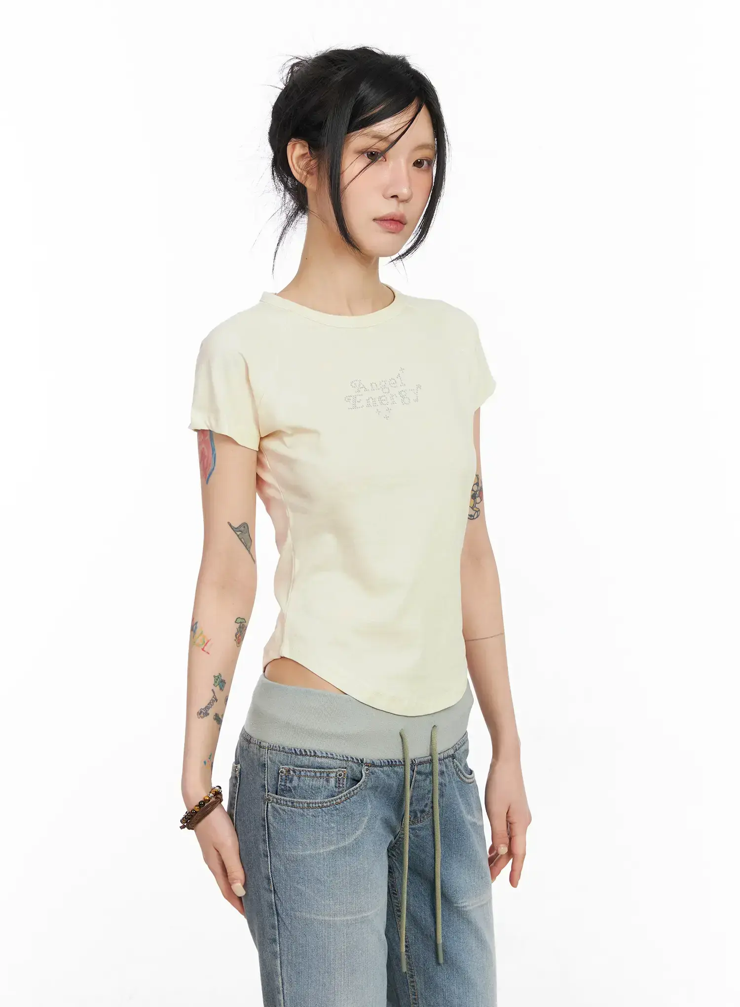 Angelic Rhinestone T-Shirt CM517 - Image 5
