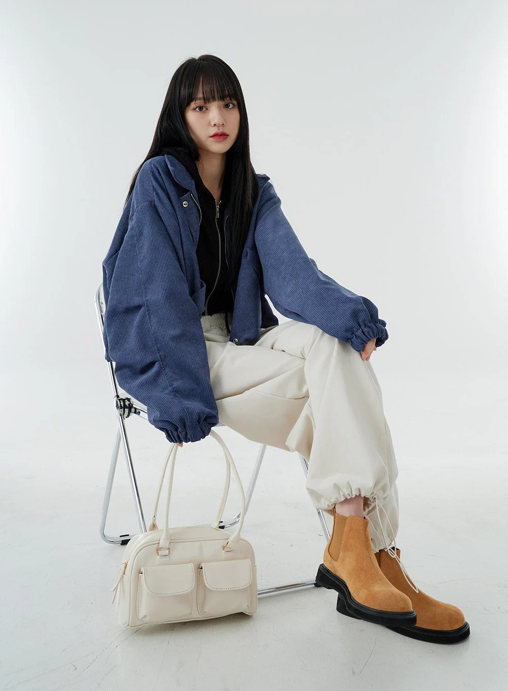 Ankle String Elastic Wide Pants OO28 - Image 14